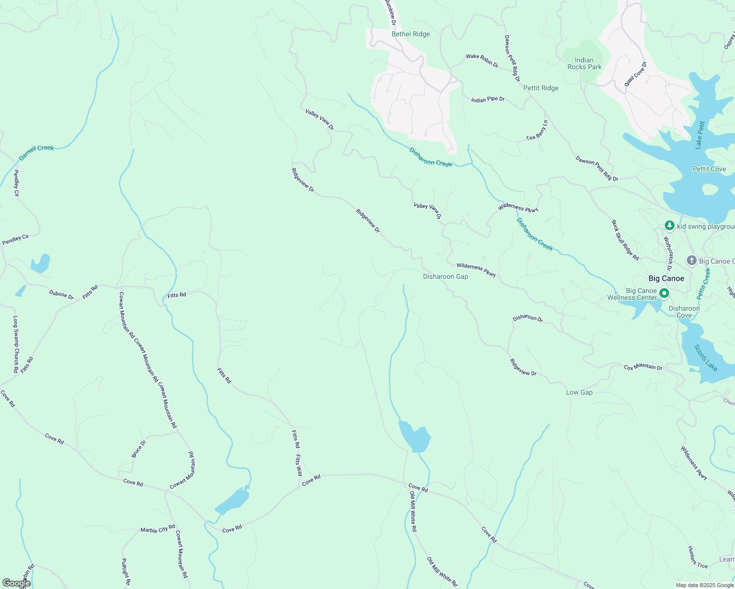 map of restaurants, bars, coffee shops, grocery stores, and more near in Big Canoe