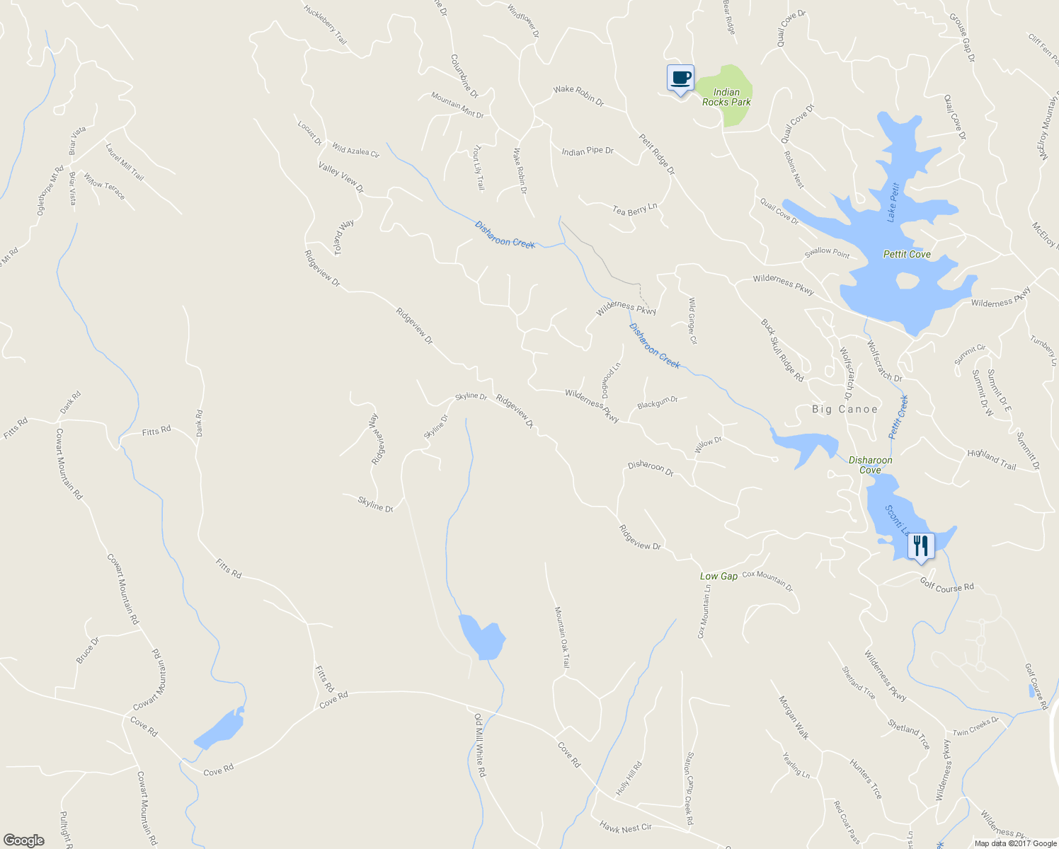 map of restaurants, bars, coffee shops, grocery stores, and more near 930 Ridgeview Drive in Jasper