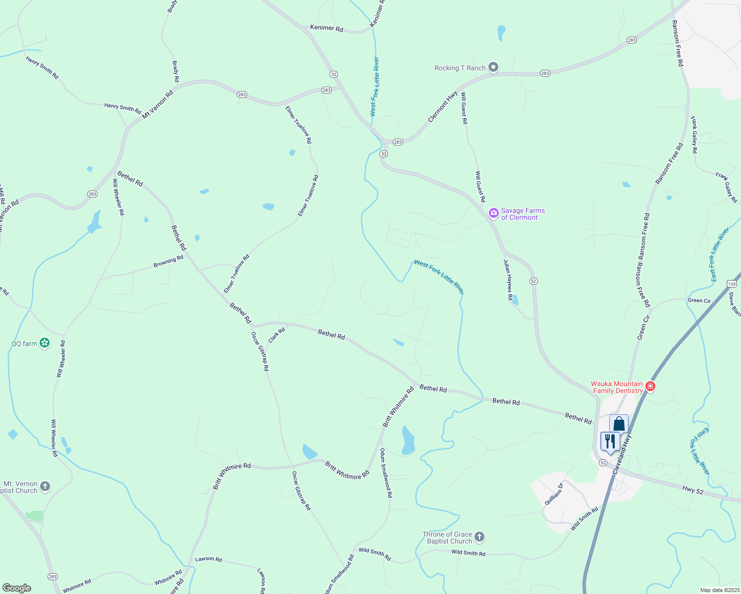 map of restaurants, bars, coffee shops, grocery stores, and more near 5850 Canterbury Way in Clermont