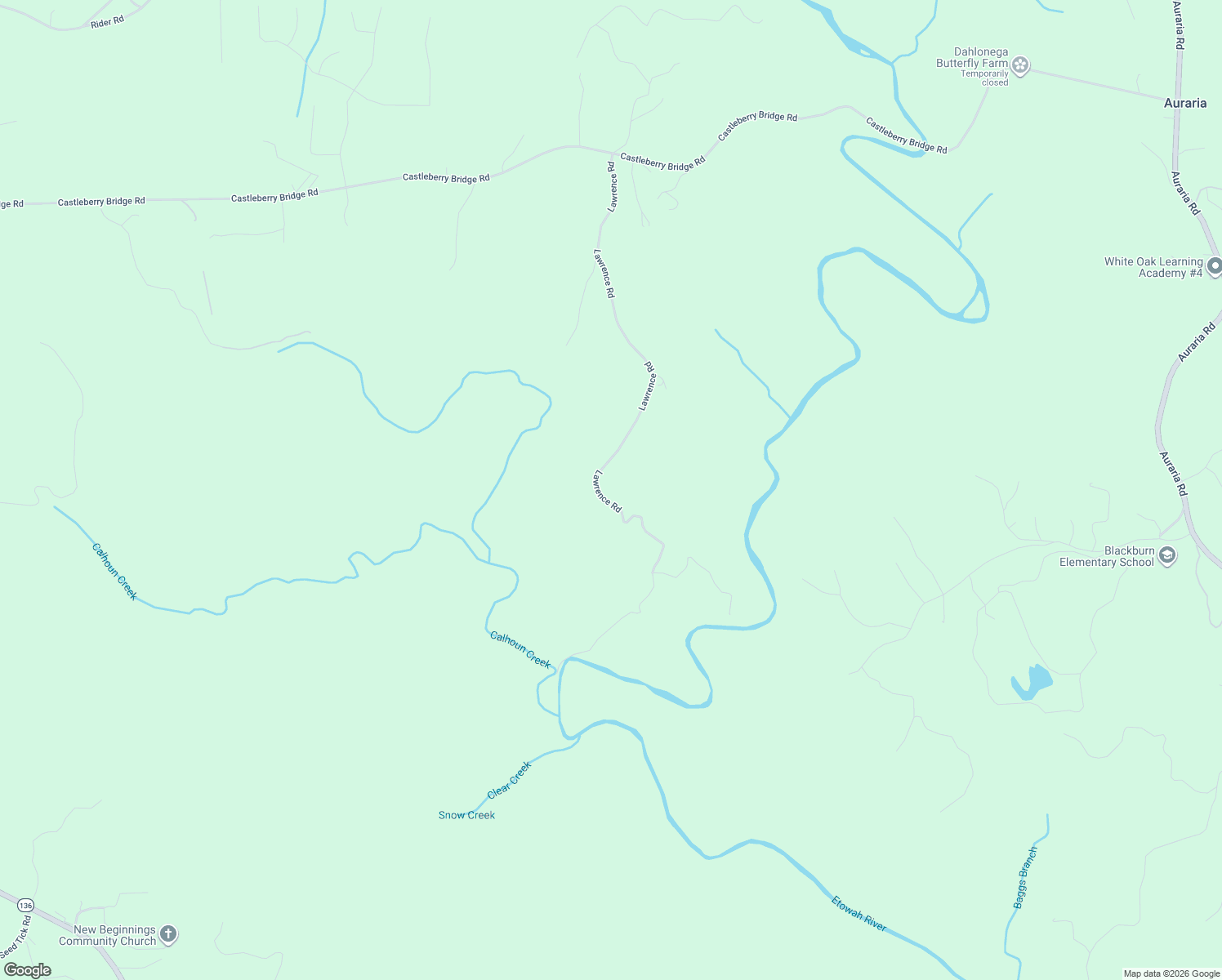 map of restaurants, bars, coffee shops, grocery stores, and more near in Dawsonville