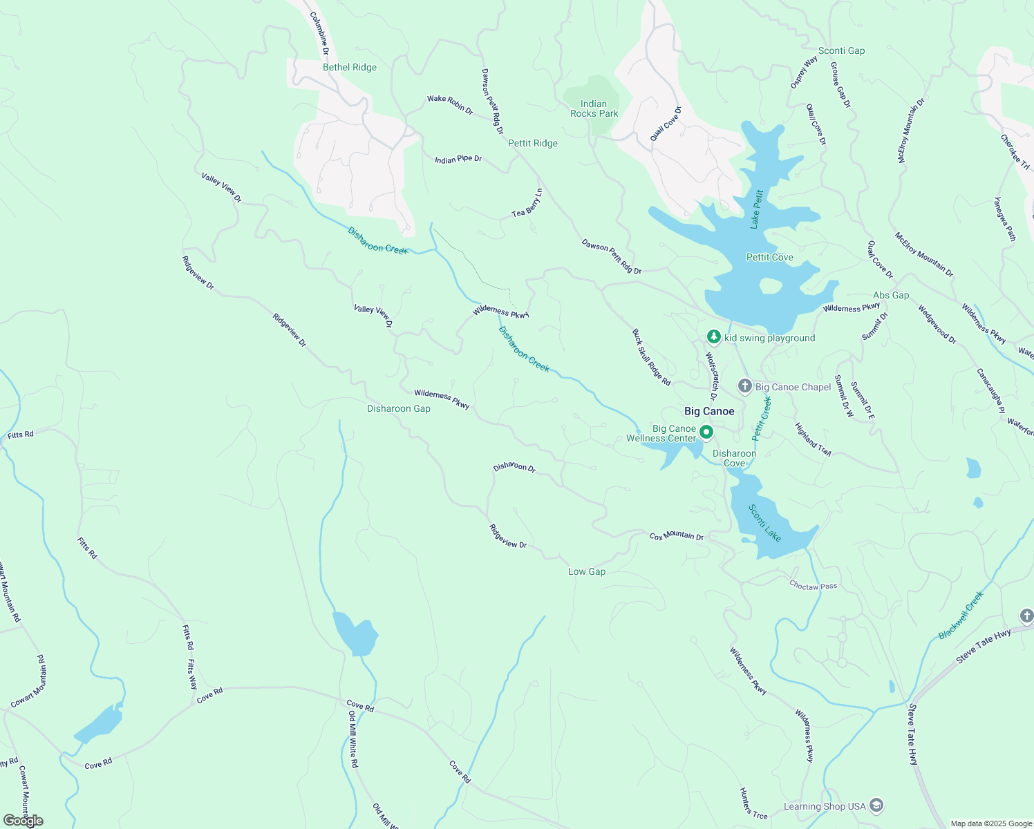 map of restaurants, bars, coffee shops, grocery stores, and more near 100 Blackgum Drive in Jasper