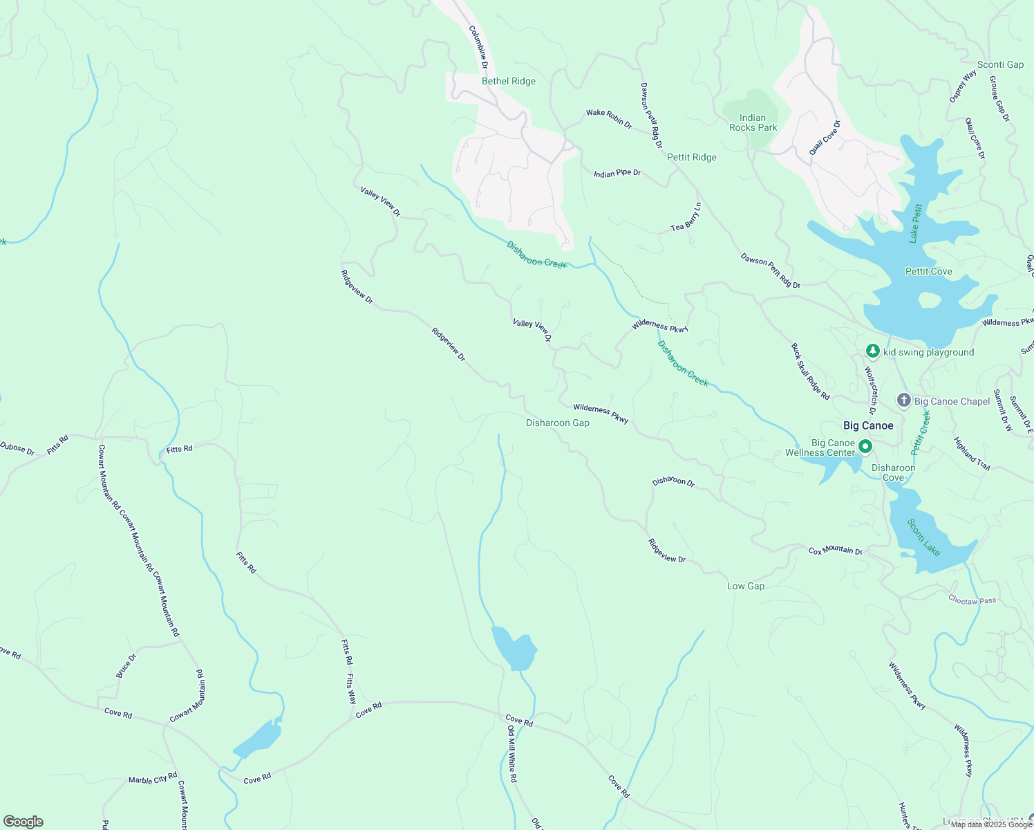 map of restaurants, bars, coffee shops, grocery stores, and more near 1077 Ridgeview Drive in Jasper