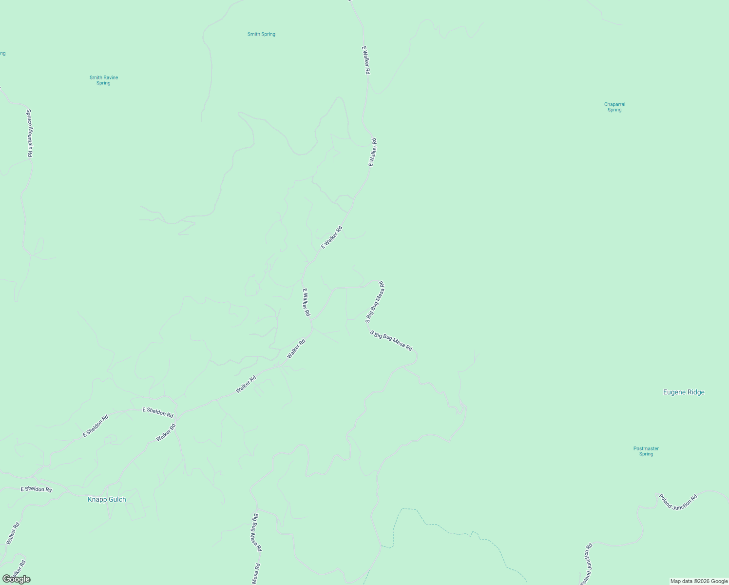 map of restaurants, bars, coffee shops, grocery stores, and more near 5485 South Big Bug Mesa Road in Prescott