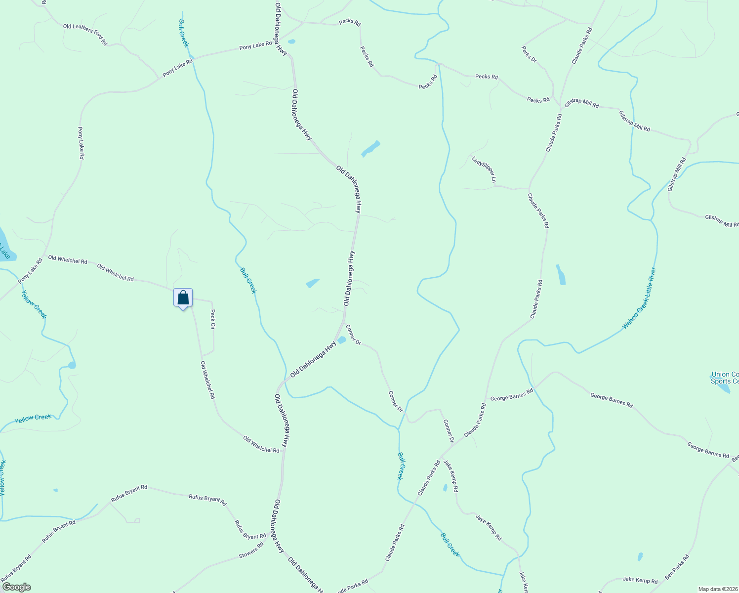 map of restaurants, bars, coffee shops, grocery stores, and more near 4227 Old Dahlonega Highway in Dahlonega