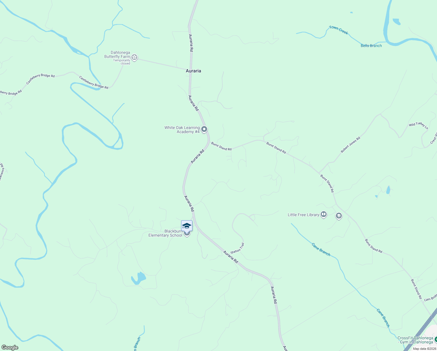 map of restaurants, bars, coffee shops, grocery stores, and more near 329 Deans Drive in Dawsonville