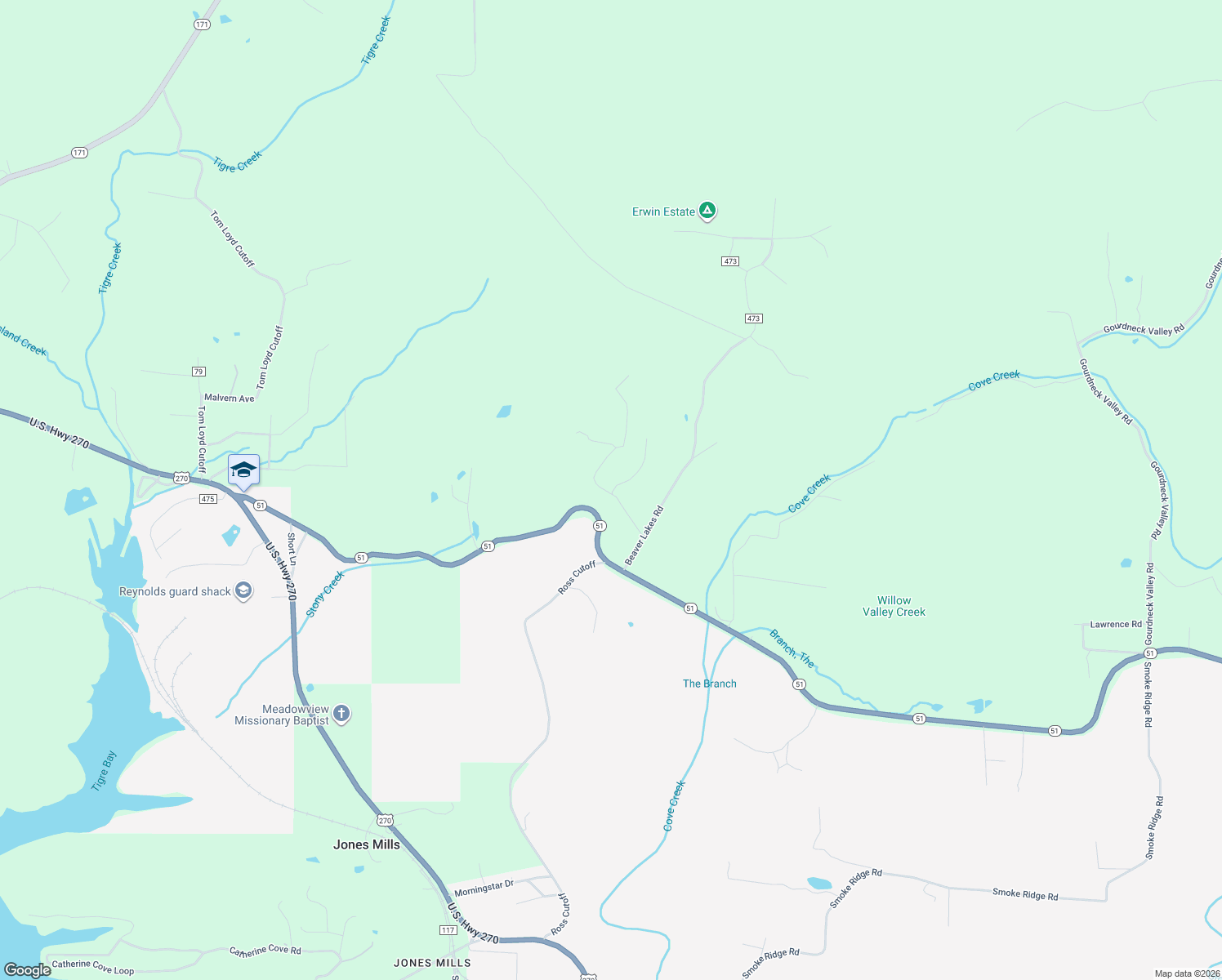 map of restaurants, bars, coffee shops, grocery stores, and more near 248 Copperhead Drive in Malvern