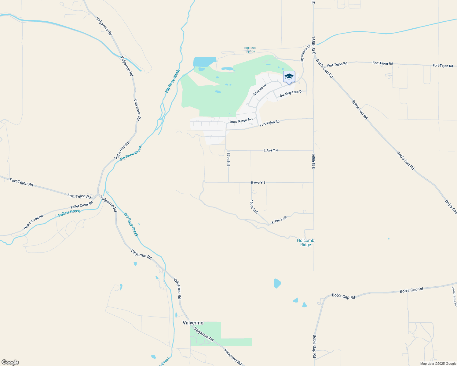 map of restaurants, bars, coffee shops, grocery stores, and more near 157th Street East in Los Angeles County