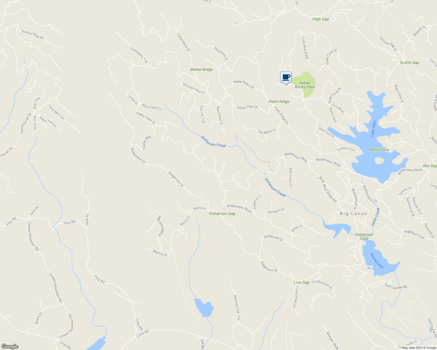 map of restaurants, bars, coffee shops, grocery stores, and more near 7010 Chestnut Oak Point in Jasper