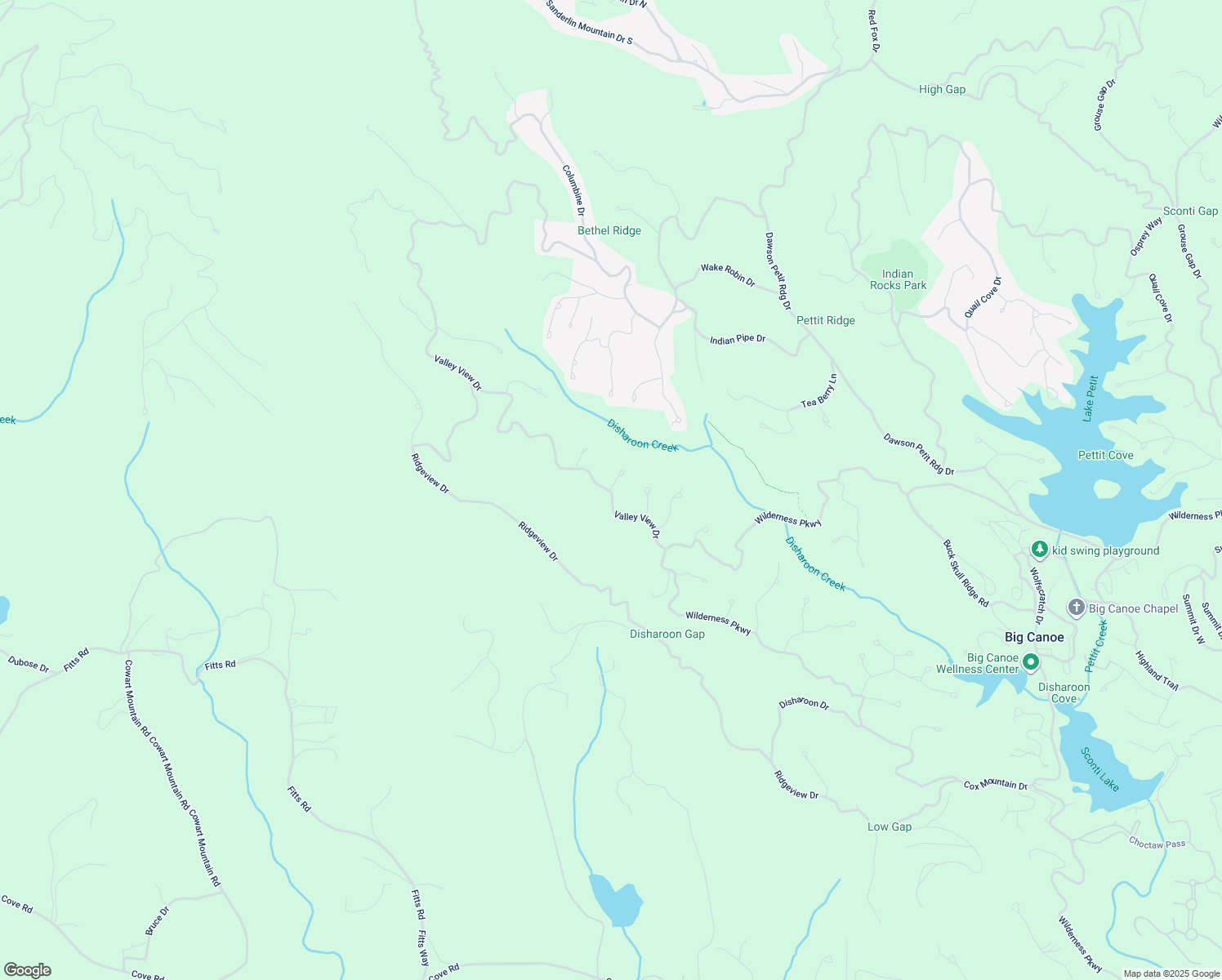 map of restaurants, bars, coffee shops, grocery stores, and more near 8 White Oak Knoll in Jasper