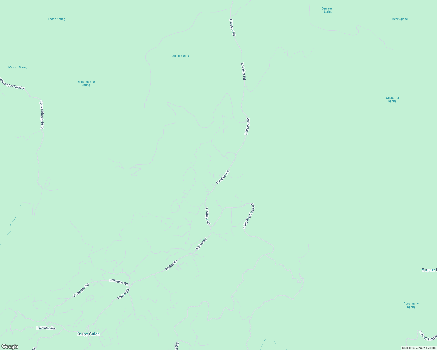 map of restaurants, bars, coffee shops, grocery stores, and more near 5500 East Walker Road in Prescott