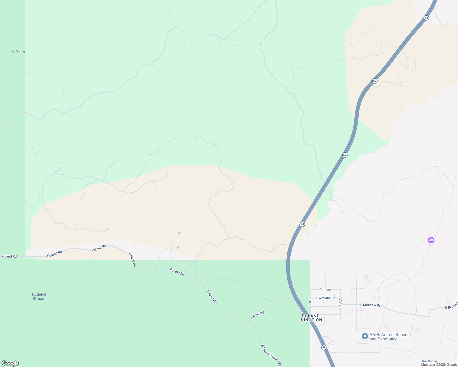 map of restaurants, bars, coffee shops, grocery stores, and more near 10550 East Vaca Boinita Road in Yavapai County