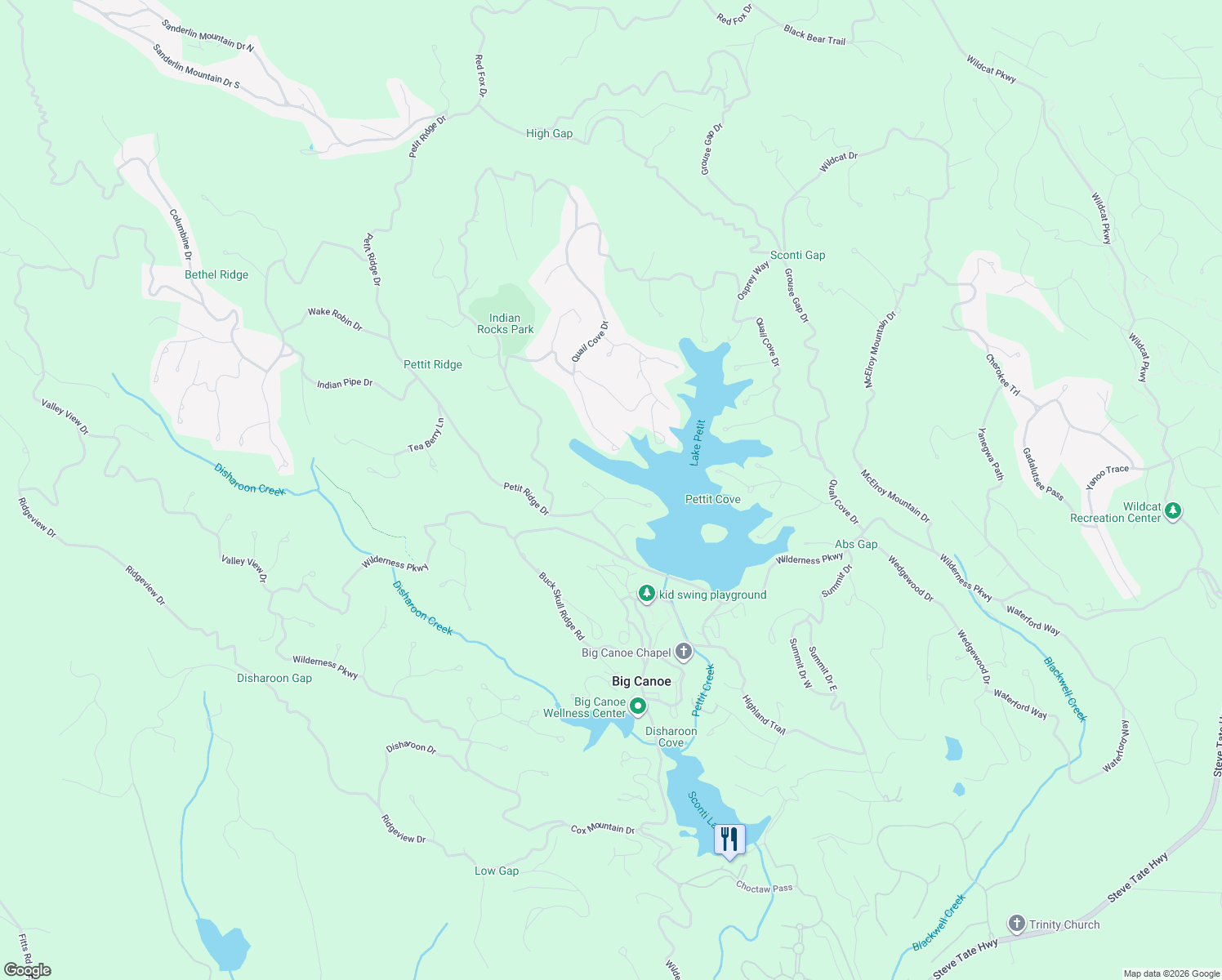 map of restaurants, bars, coffee shops, grocery stores, and more near 4039 Quail Cove Drive in Dawsonville