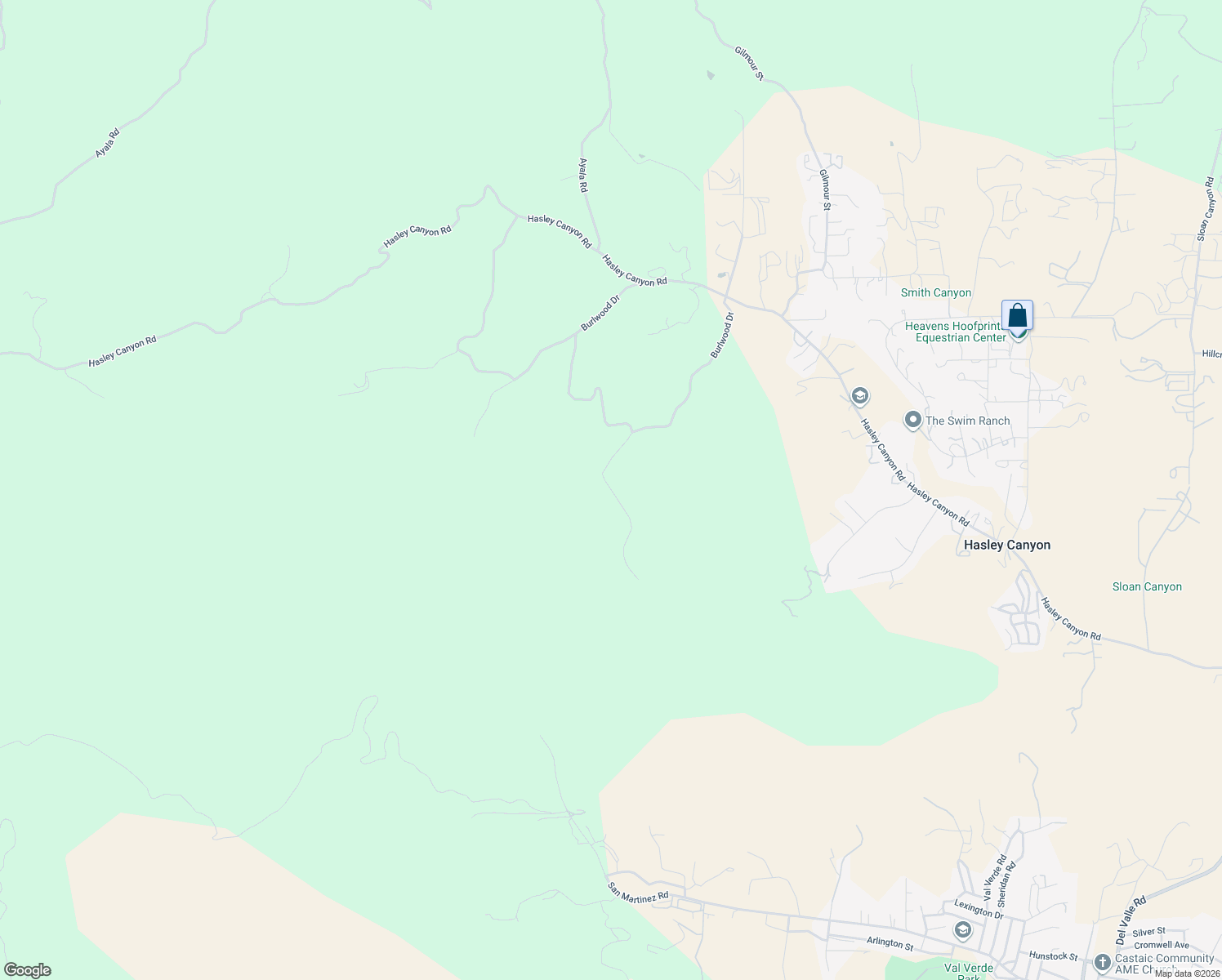 map of restaurants, bars, coffee shops, grocery stores, and more near 31006 Burlwood Drive in Castaic