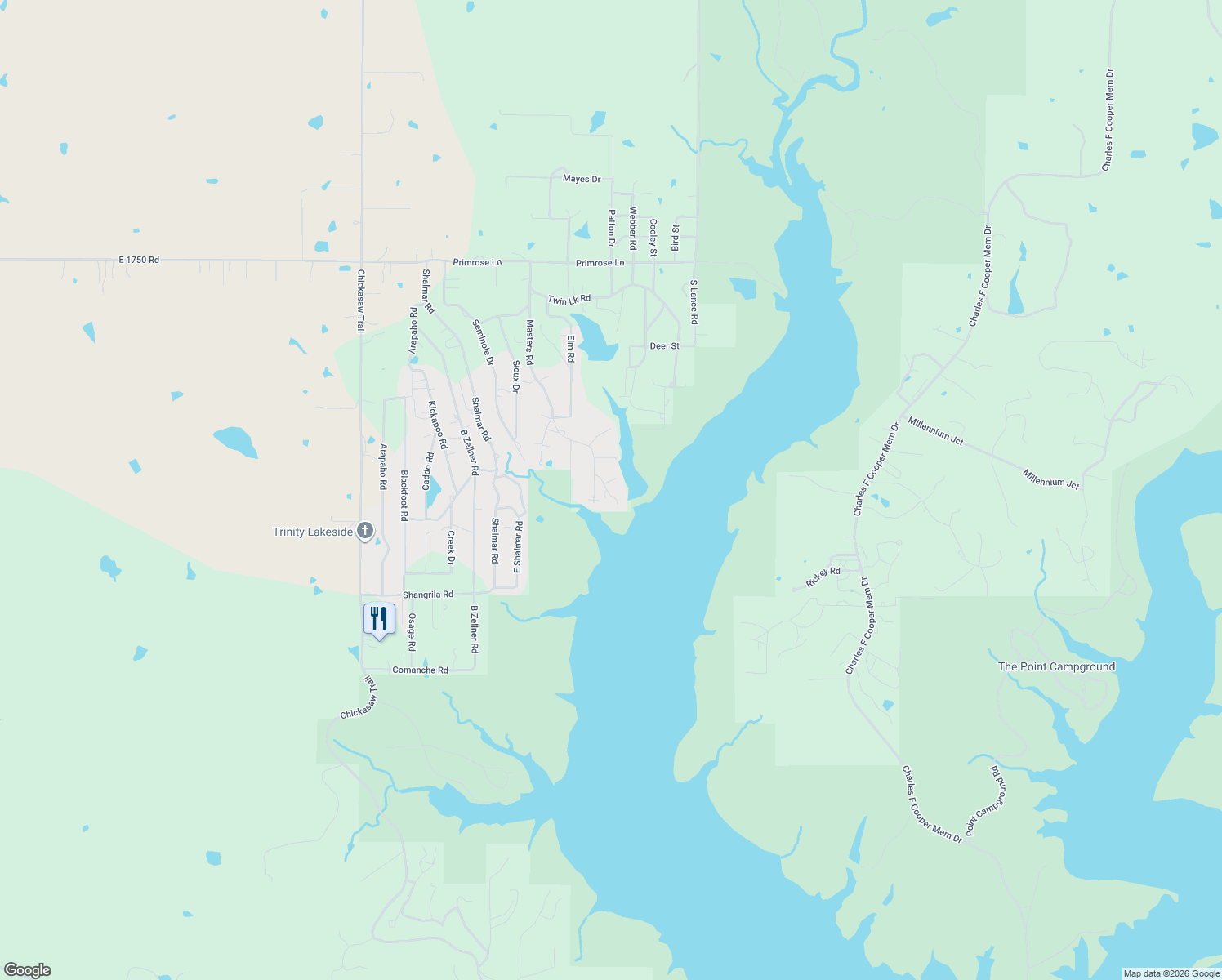 map of restaurants, bars, coffee shops, grocery stores, and more near 4235 McAdams Drive in Sulphur