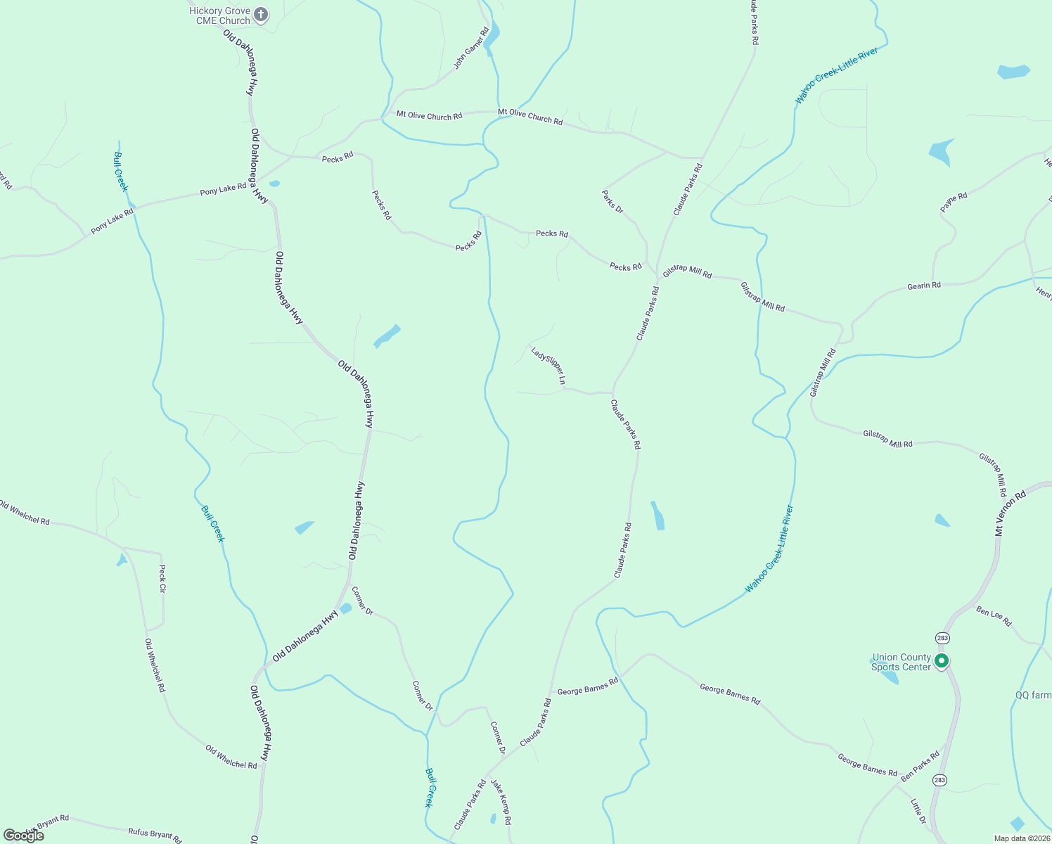 map of restaurants, bars, coffee shops, grocery stores, and more near 6927 Hickory Springs Drive in Murrayville