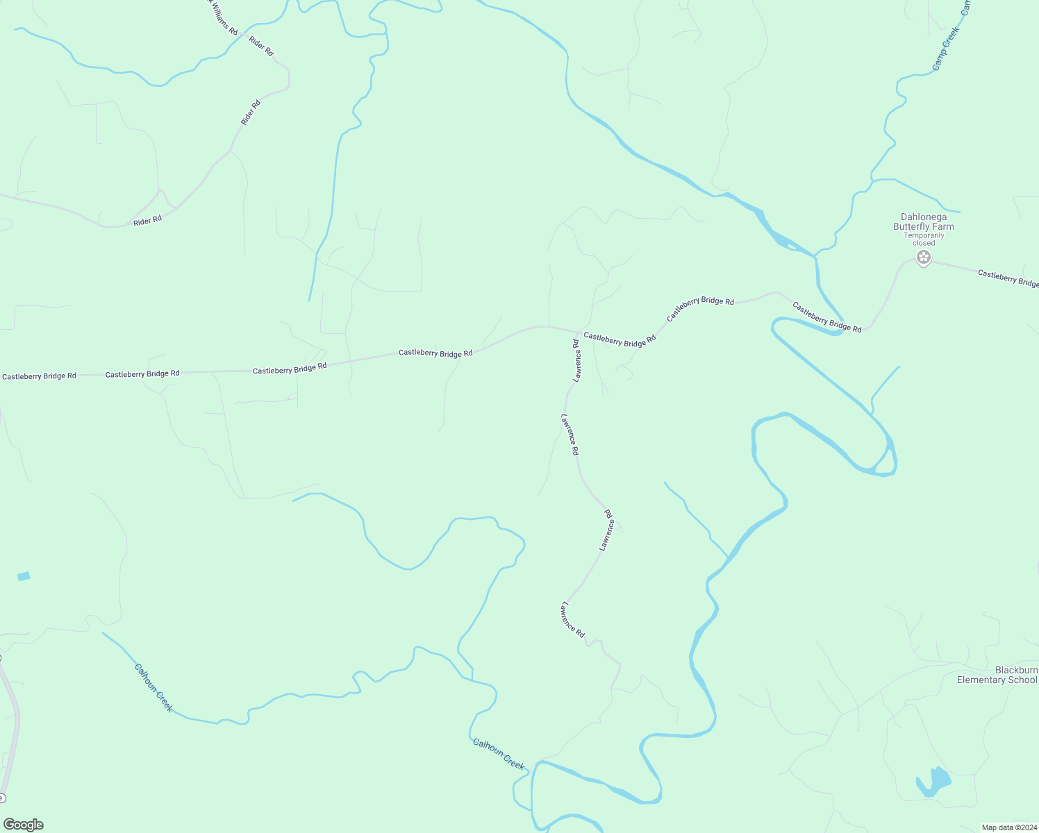 map of restaurants, bars, coffee shops, grocery stores, and more near 2211 Castleberry Bridge Road in Dawsonville