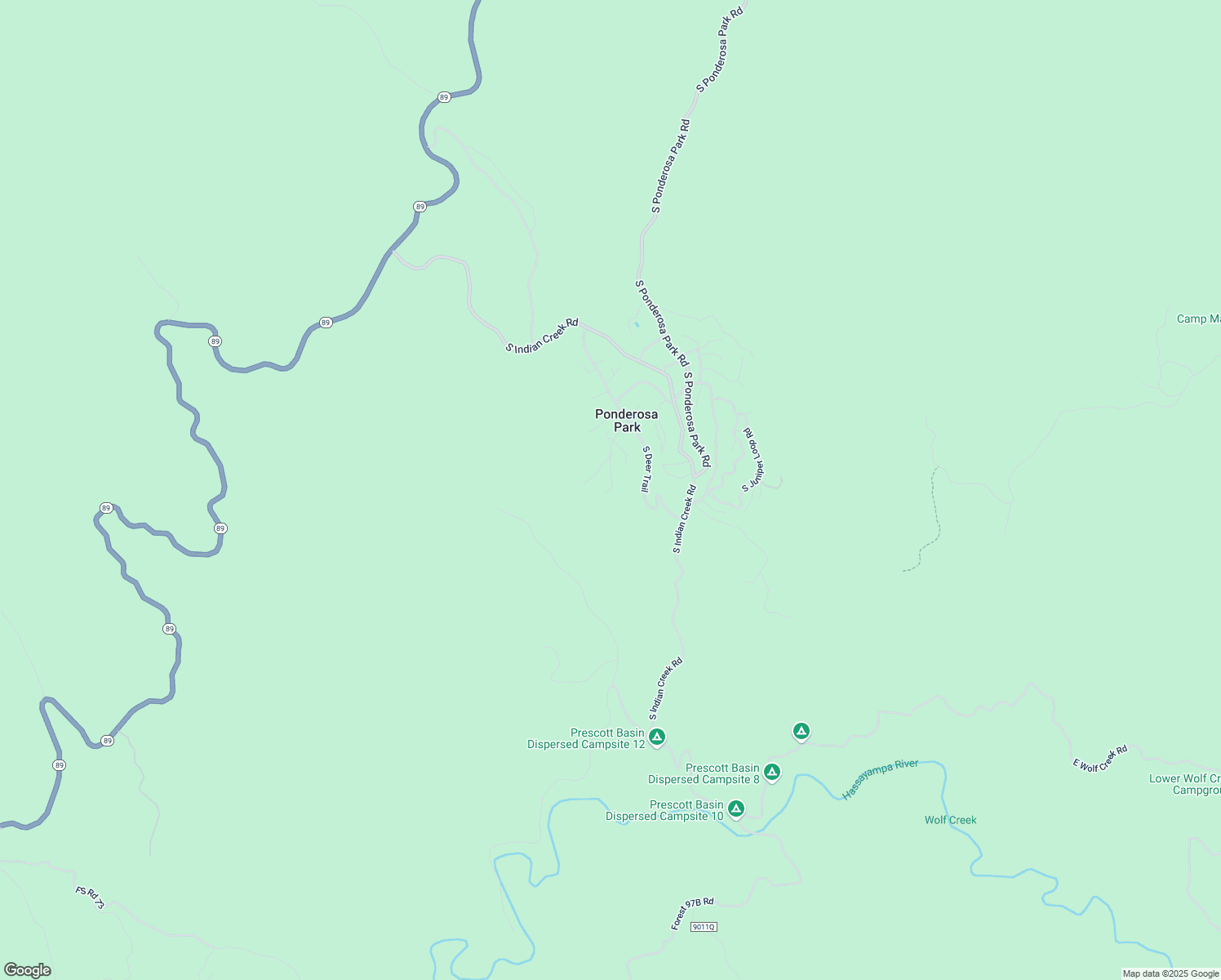 map of restaurants, bars, coffee shops, grocery stores, and more near 1850 West Manzanita Drive in Prescott