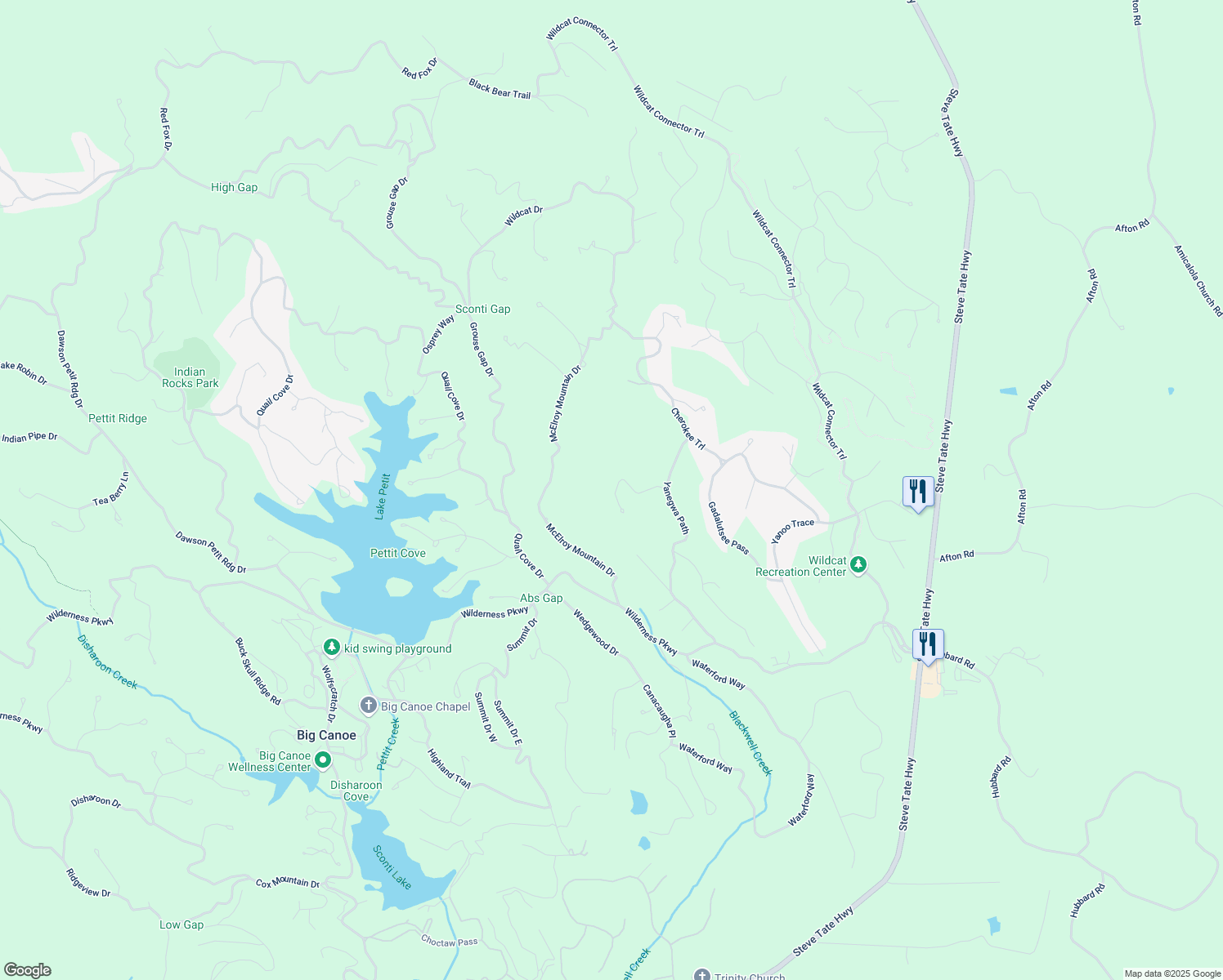 map of restaurants, bars, coffee shops, grocery stores, and more near 220 Yanegwa Knoll in Marble Hill