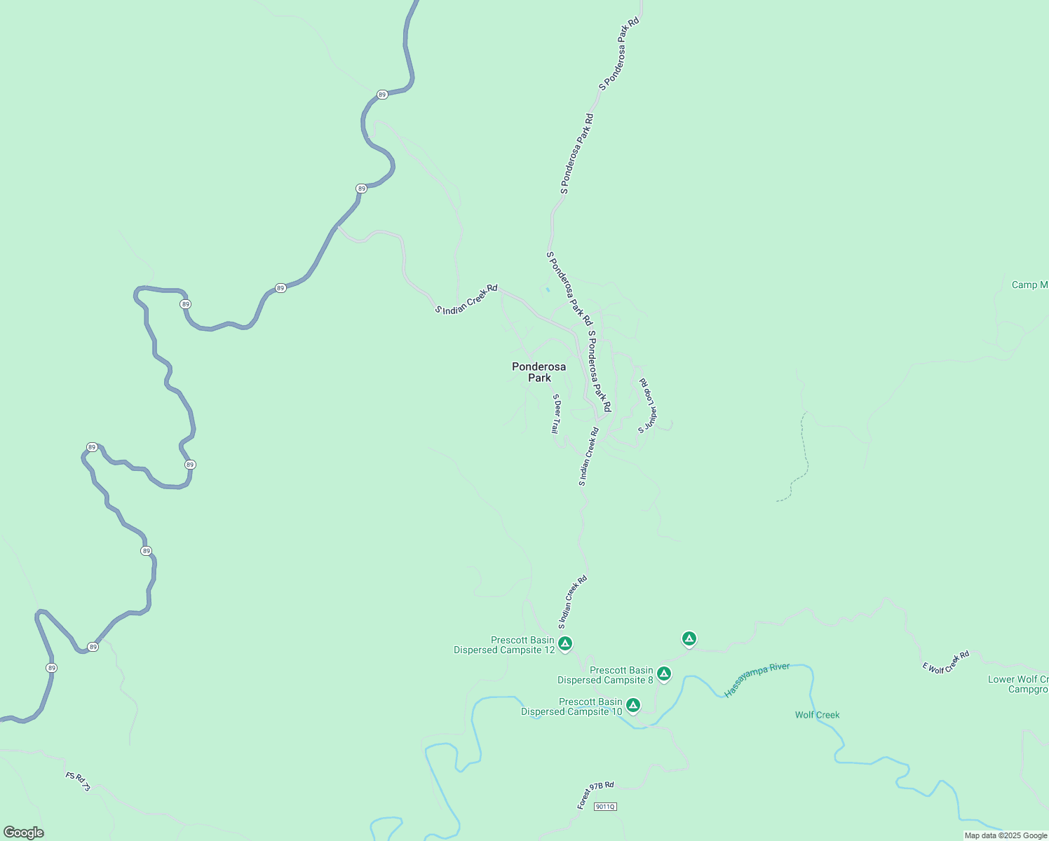 map of restaurants, bars, coffee shops, grocery stores, and more near 1850 West Manzanita Drive in Prescott