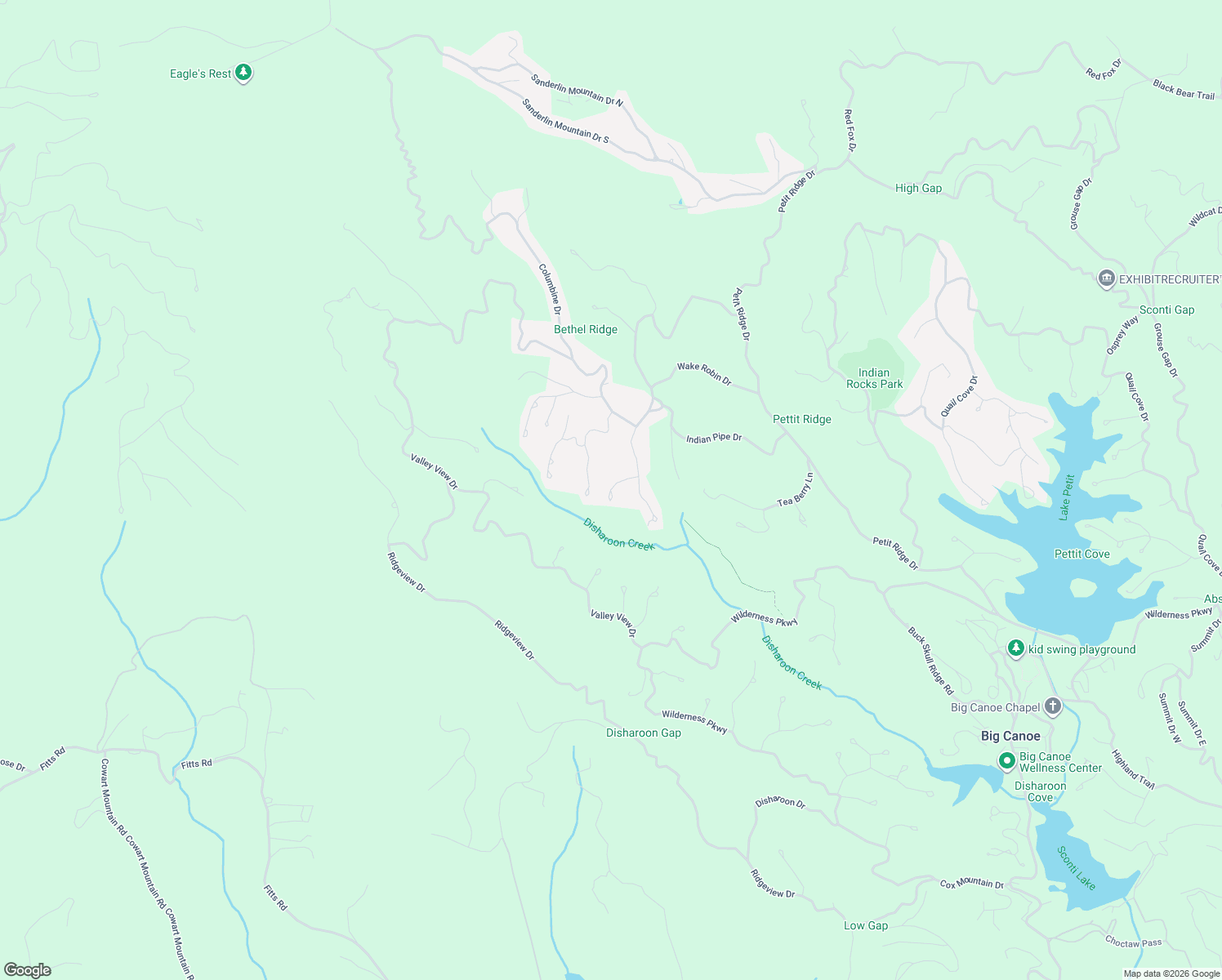 map of restaurants, bars, coffee shops, grocery stores, and more near 6124 Fire Pink Lane in Dawsonville