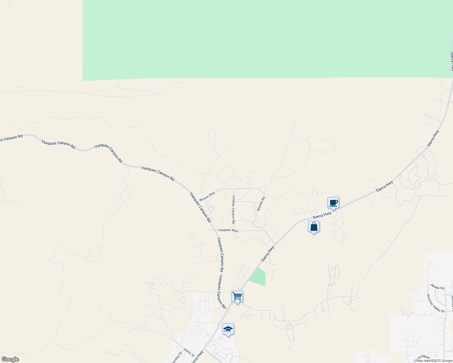 map of restaurants, bars, coffee shops, grocery stores, and more near Carmen Drive in Los Angeles County