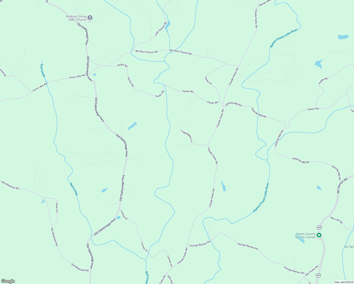 map of restaurants, bars, coffee shops, grocery stores, and more near 340 Hickory Springs Drive in Murrayville