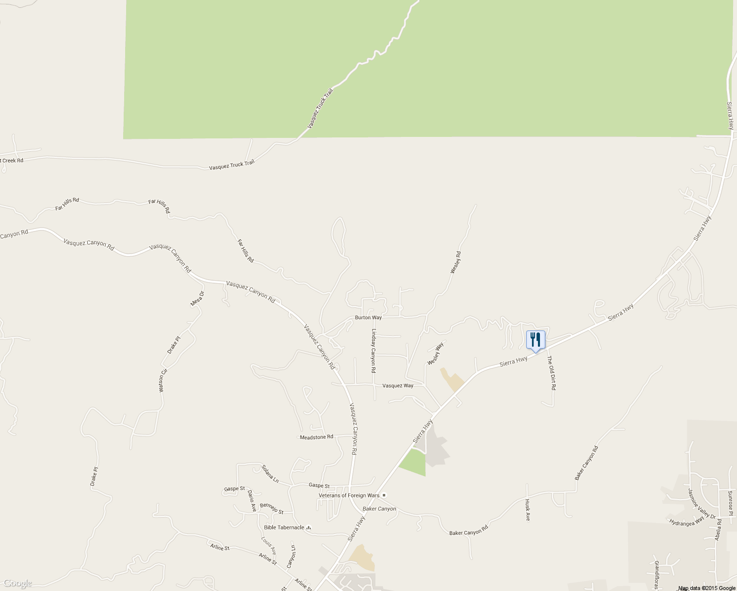 map of restaurants, bars, coffee shops, grocery stores, and more near Carmen Drive in Los Angeles County