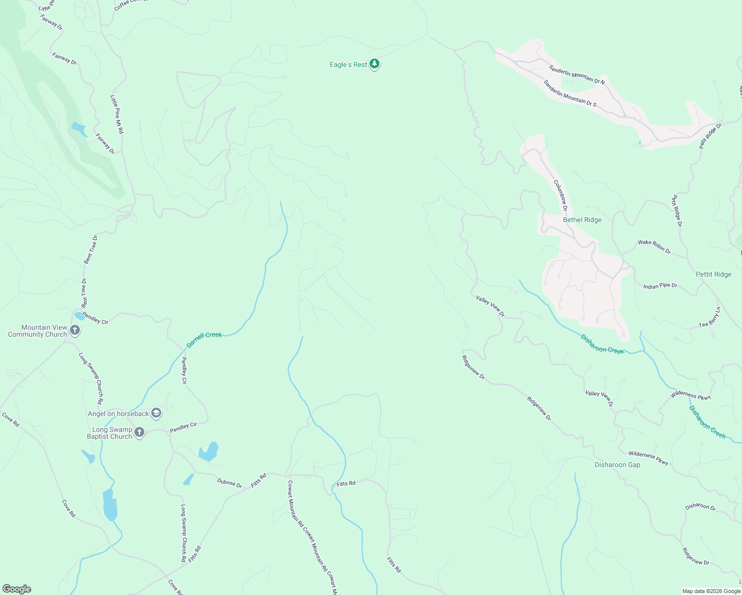 map of restaurants, bars, coffee shops, grocery stores, and more near 252 Oglethorpe Mountain Trail in Jasper