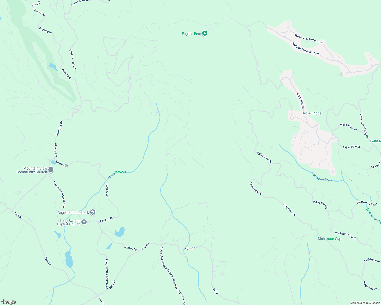 map of restaurants, bars, coffee shops, grocery stores, and more near 147 Laurel Mill Trail in Jasper
