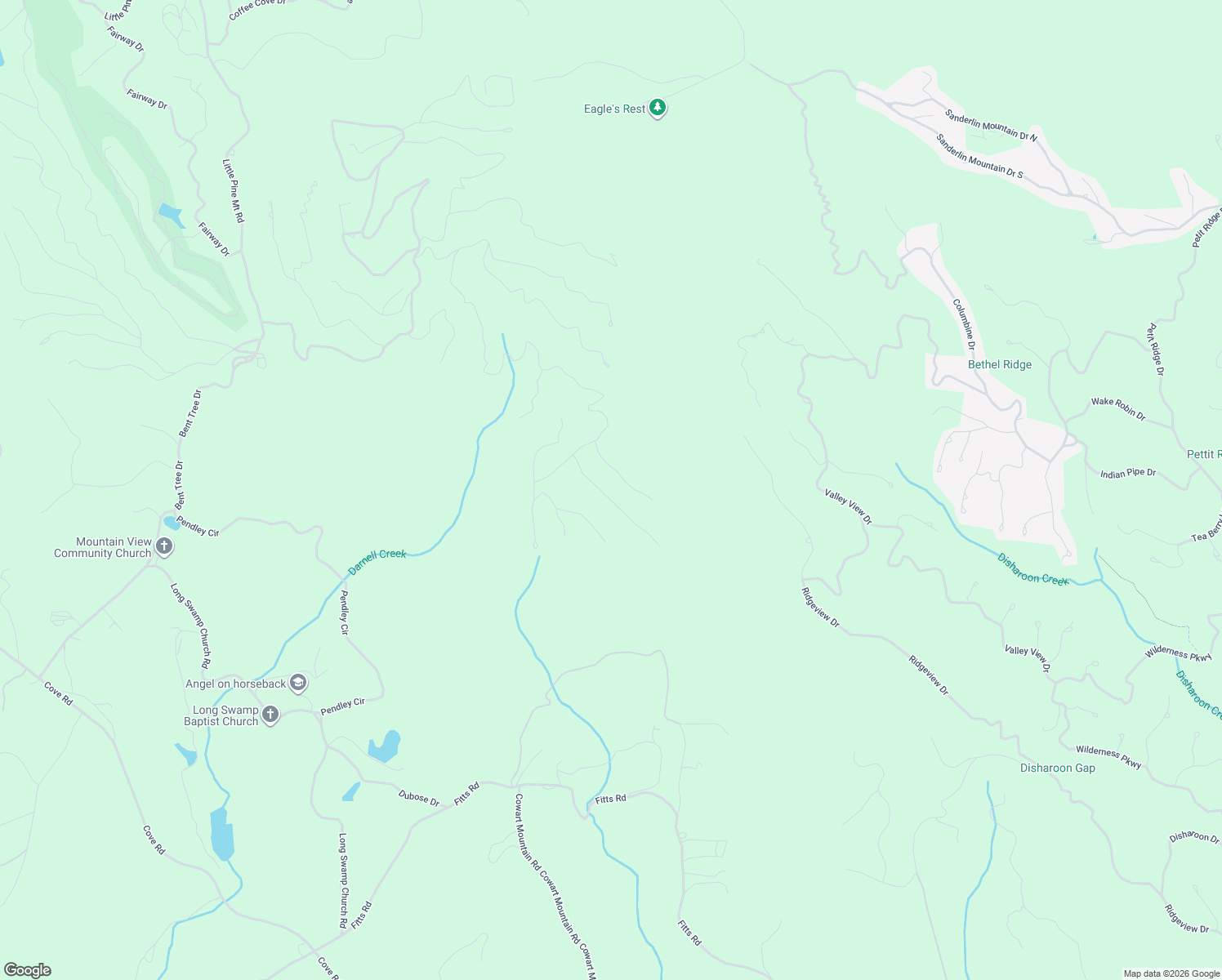 map of restaurants, bars, coffee shops, grocery stores, and more near 147 Laurel Mill Trail in Jasper