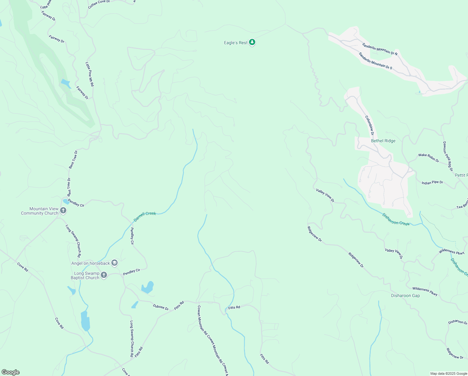 map of restaurants, bars, coffee shops, grocery stores, and more near 147 Laurel Mill Trail in Jasper