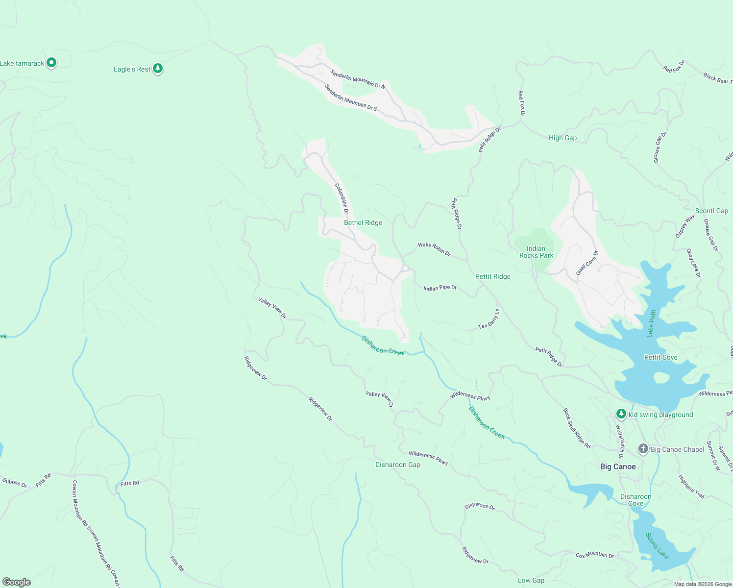 map of restaurants, bars, coffee shops, grocery stores, and more near 6143 Trout Lily Trail in Dawsonville