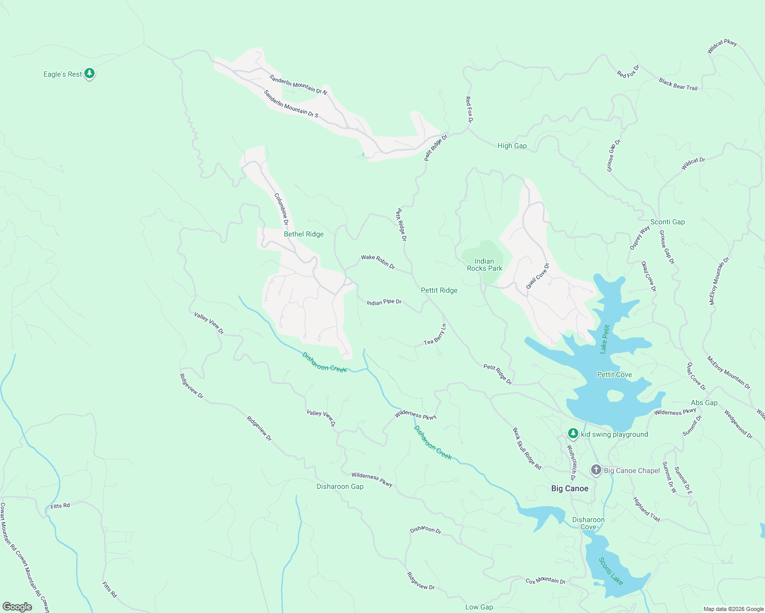 map of restaurants, bars, coffee shops, grocery stores, and more near 6100 Indian Pipe Drive in Dawsonville