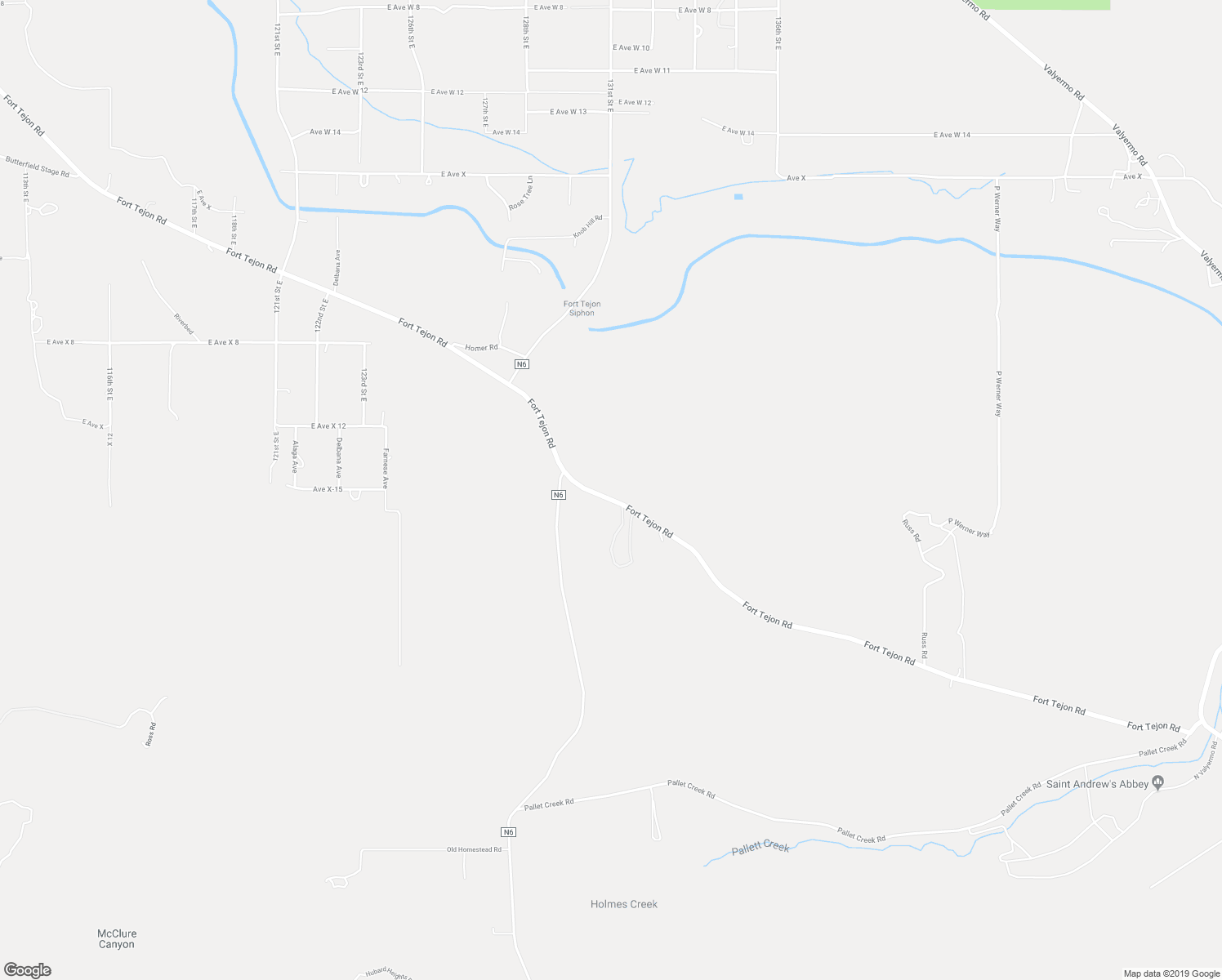 map of restaurants, bars, coffee shops, grocery stores, and more near 13001 Fort Tejon Road in Pearblossom