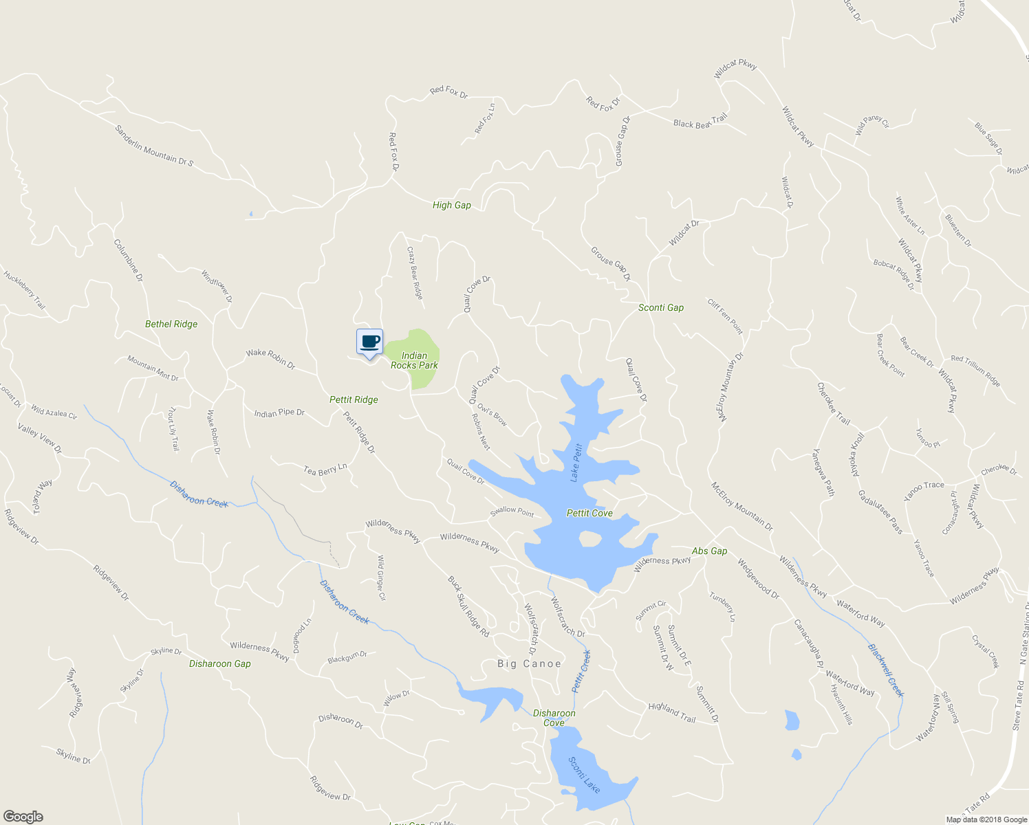 map of restaurants, bars, coffee shops, grocery stores, and more near 4016 Fallen Deer Path in Dawsonville