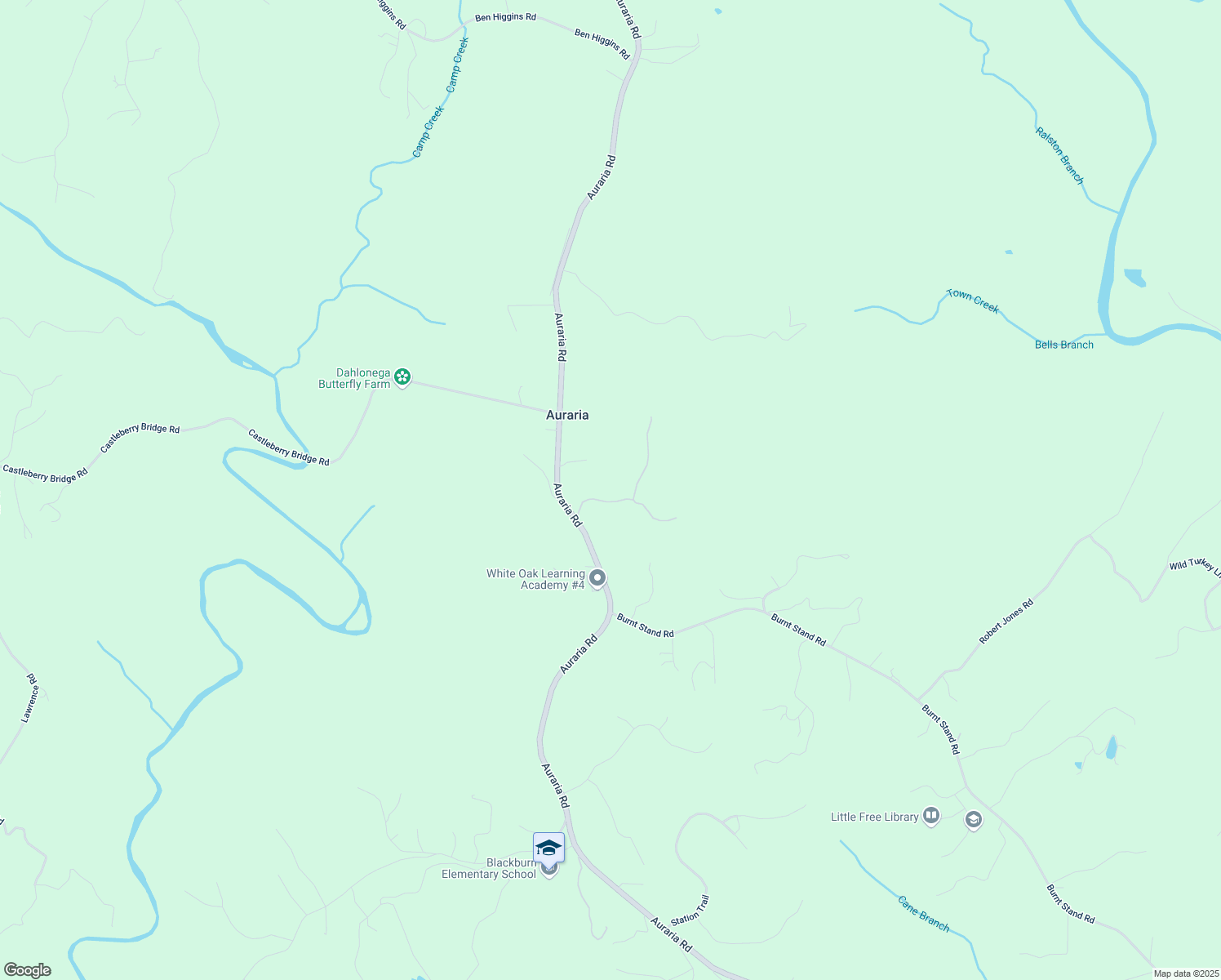 map of restaurants, bars, coffee shops, grocery stores, and more near 133 Hope Drive in Lumpkin County