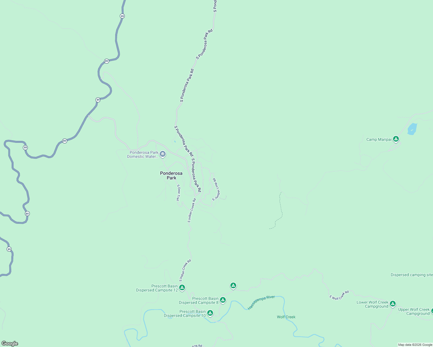 map of restaurants, bars, coffee shops, grocery stores, and more near 1265 Pyrite in Prescott