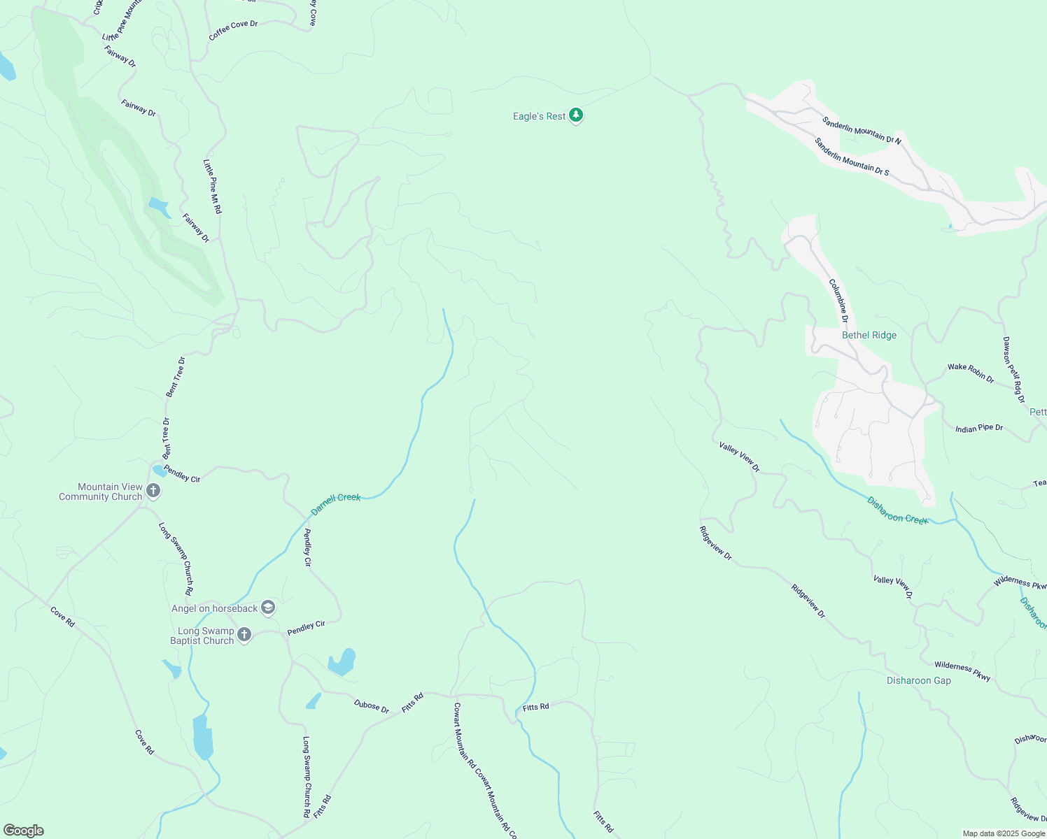 map of restaurants, bars, coffee shops, grocery stores, and more near 92 Oglethorpe Mountain Trail in Big Canoe