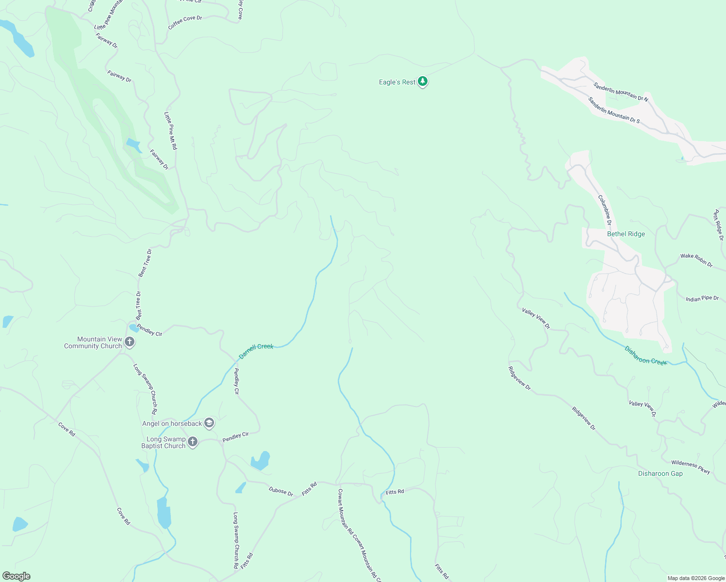 map of restaurants, bars, coffee shops, grocery stores, and more near 1334 Oglethorpe Mountain Trail in Jasper