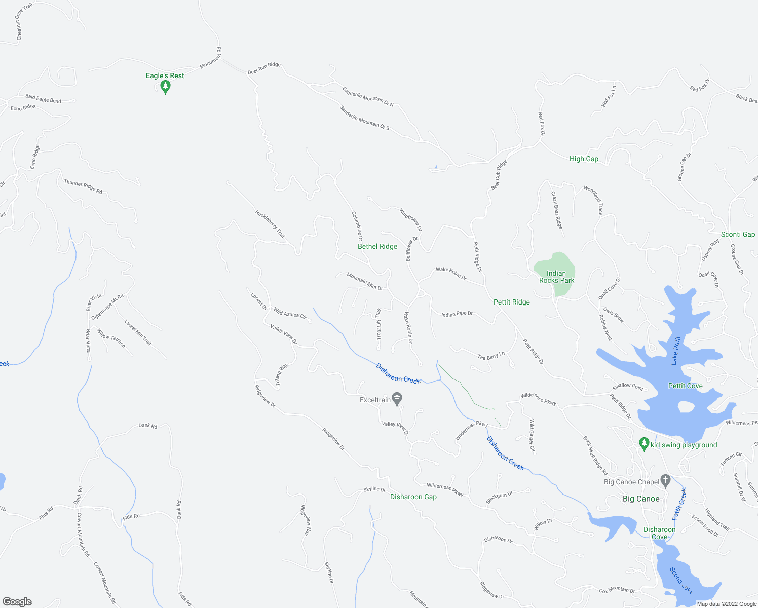 map of restaurants, bars, coffee shops, grocery stores, and more near 6169 Trout Lily Trail in Dawsonville