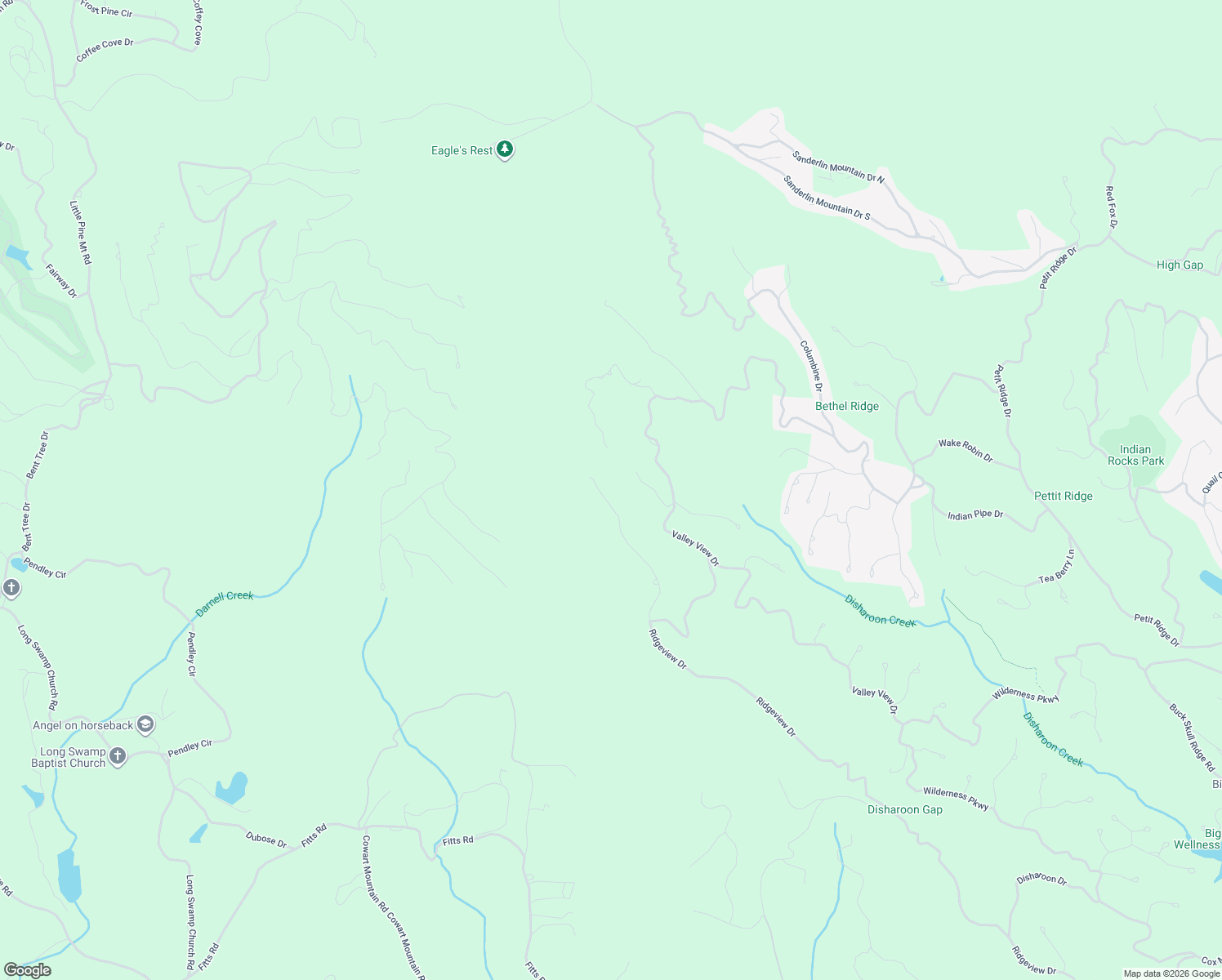 map of restaurants, bars, coffee shops, grocery stores, and more near 2396 Ridgeview Drive in Jasper