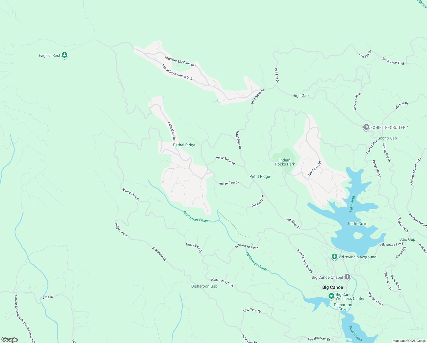 map of restaurants, bars, coffee shops, grocery stores, and more near 6100 Indian Pipe Drive in Dawsonville