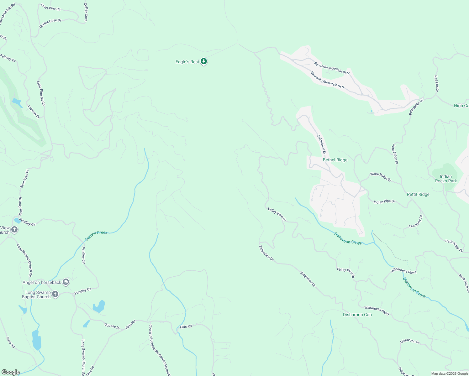 map of restaurants, bars, coffee shops, grocery stores, and more near 7229 Ridgeview Drive in Jasper