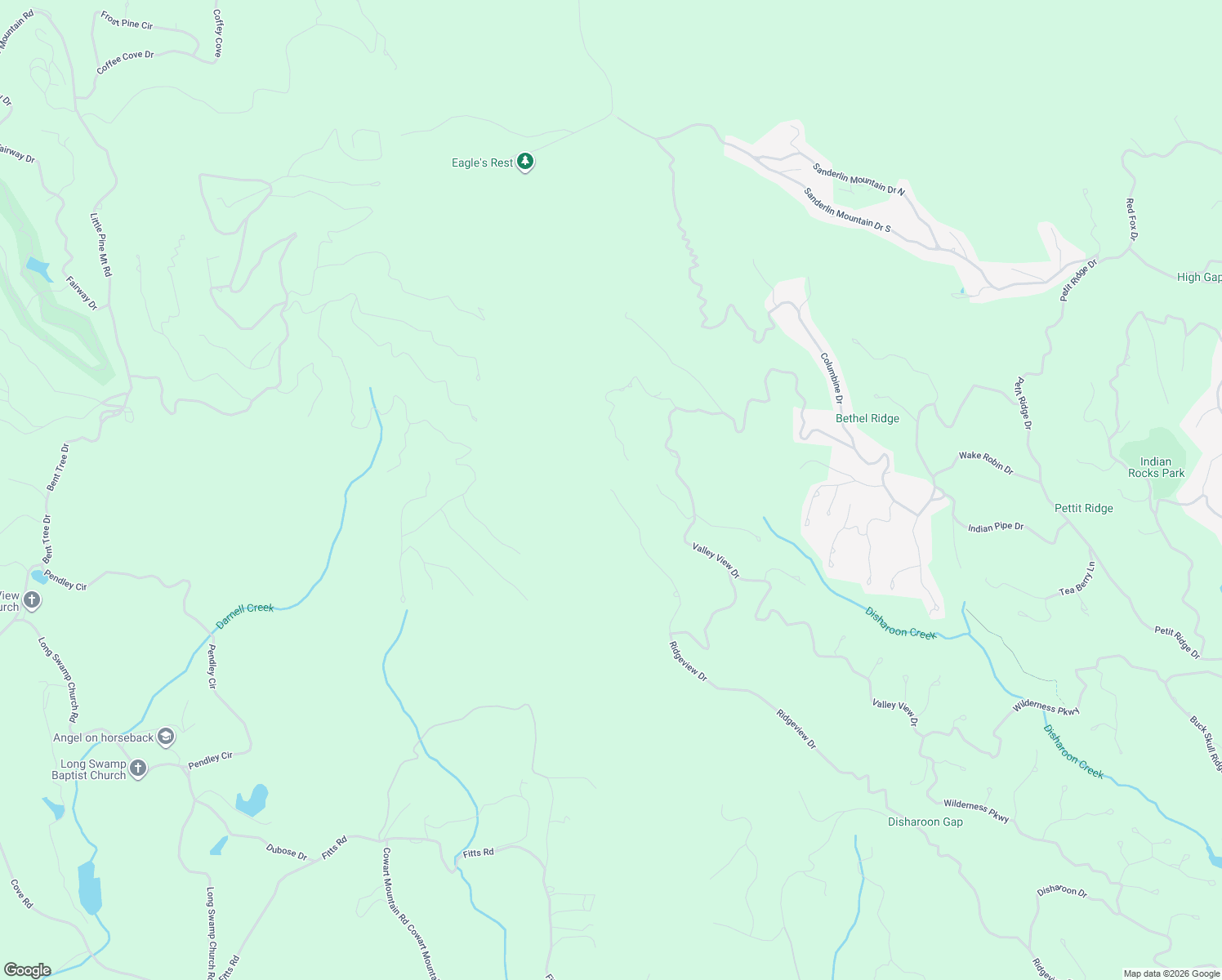 map of restaurants, bars, coffee shops, grocery stores, and more near 7229 Ridgeview Drive in Jasper