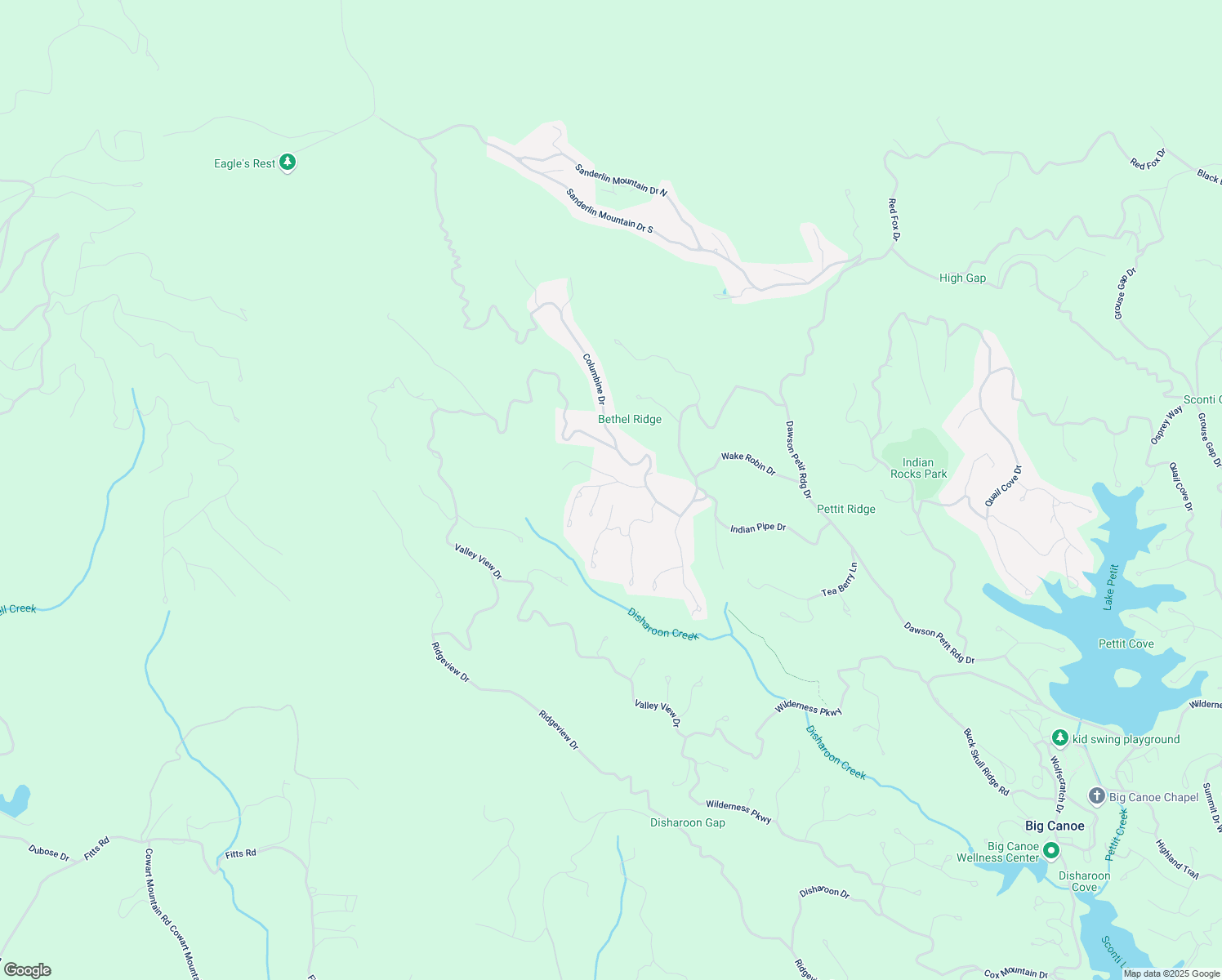 map of restaurants, bars, coffee shops, grocery stores, and more near 6174 Lady Slipper Lane in Dawsonville