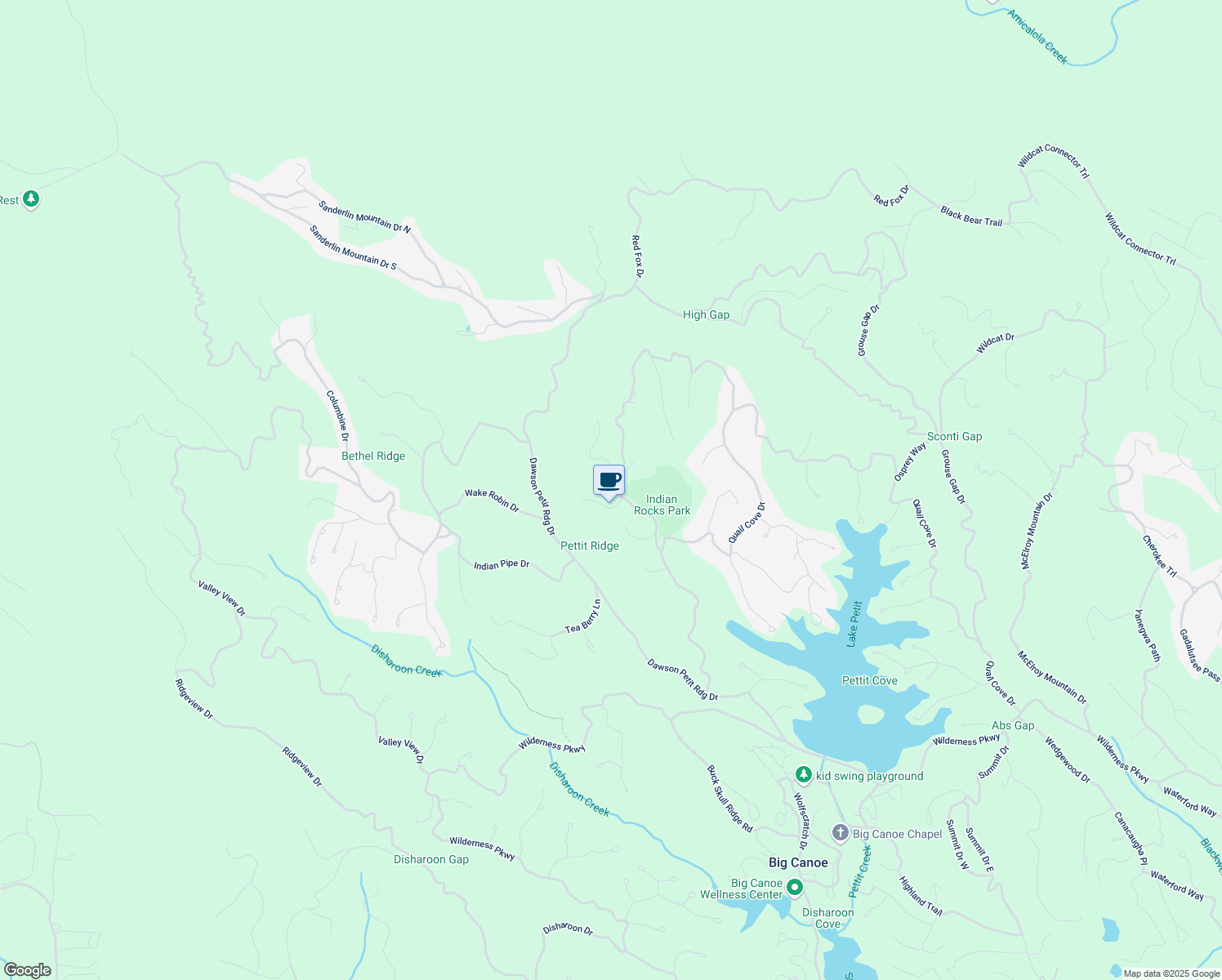 map of restaurants, bars, coffee shops, grocery stores, and more near 4066 Little Beaver Run in Dawsonville