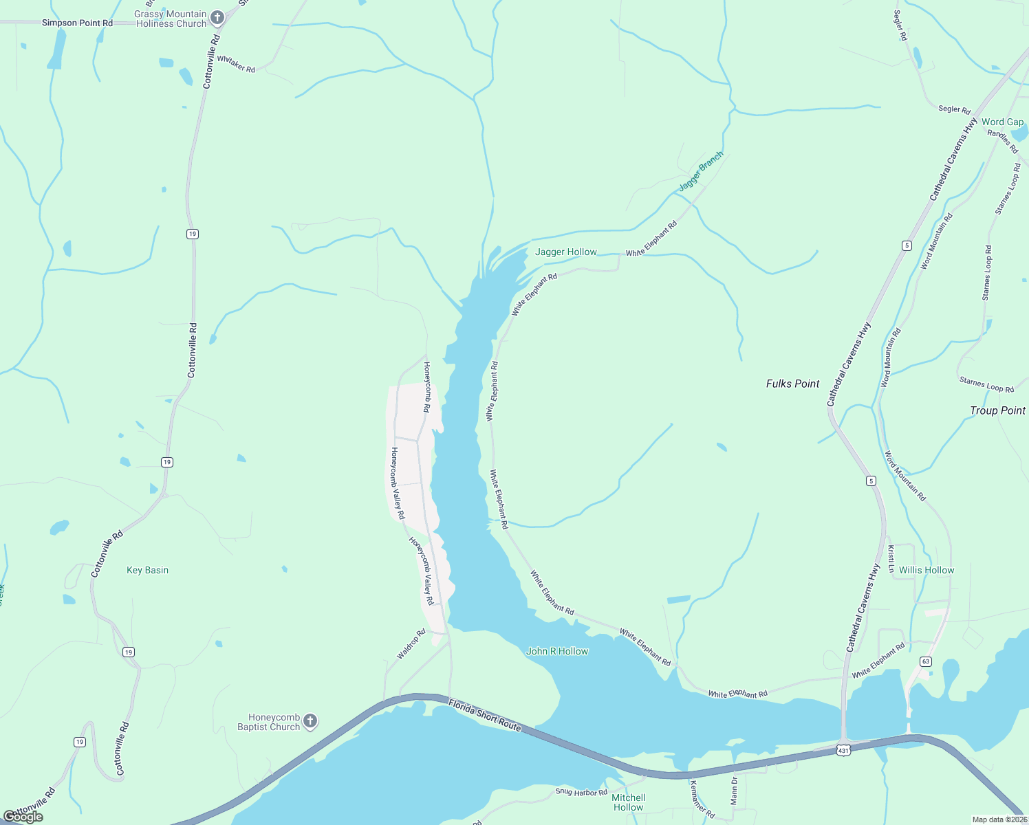 map of restaurants, bars, coffee shops, grocery stores, and more near 2269 White Elephant Road in Grant