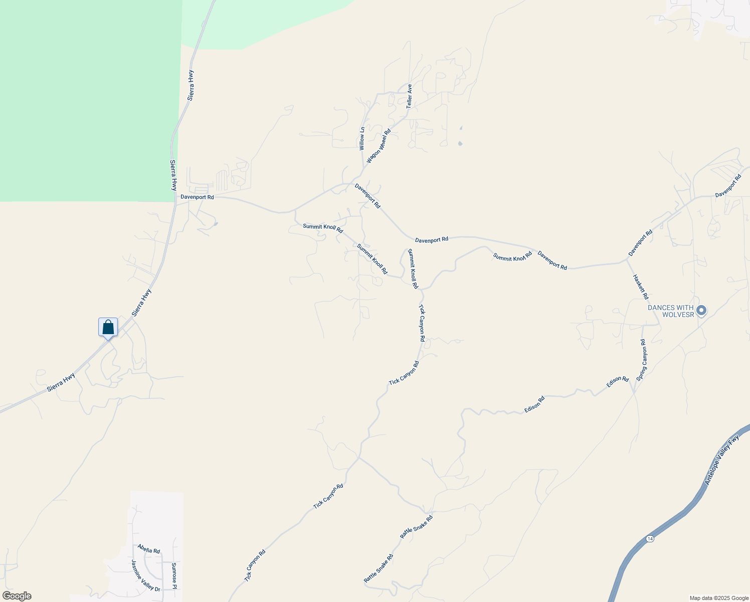 map of restaurants, bars, coffee shops, grocery stores, and more near in Santa Clarita