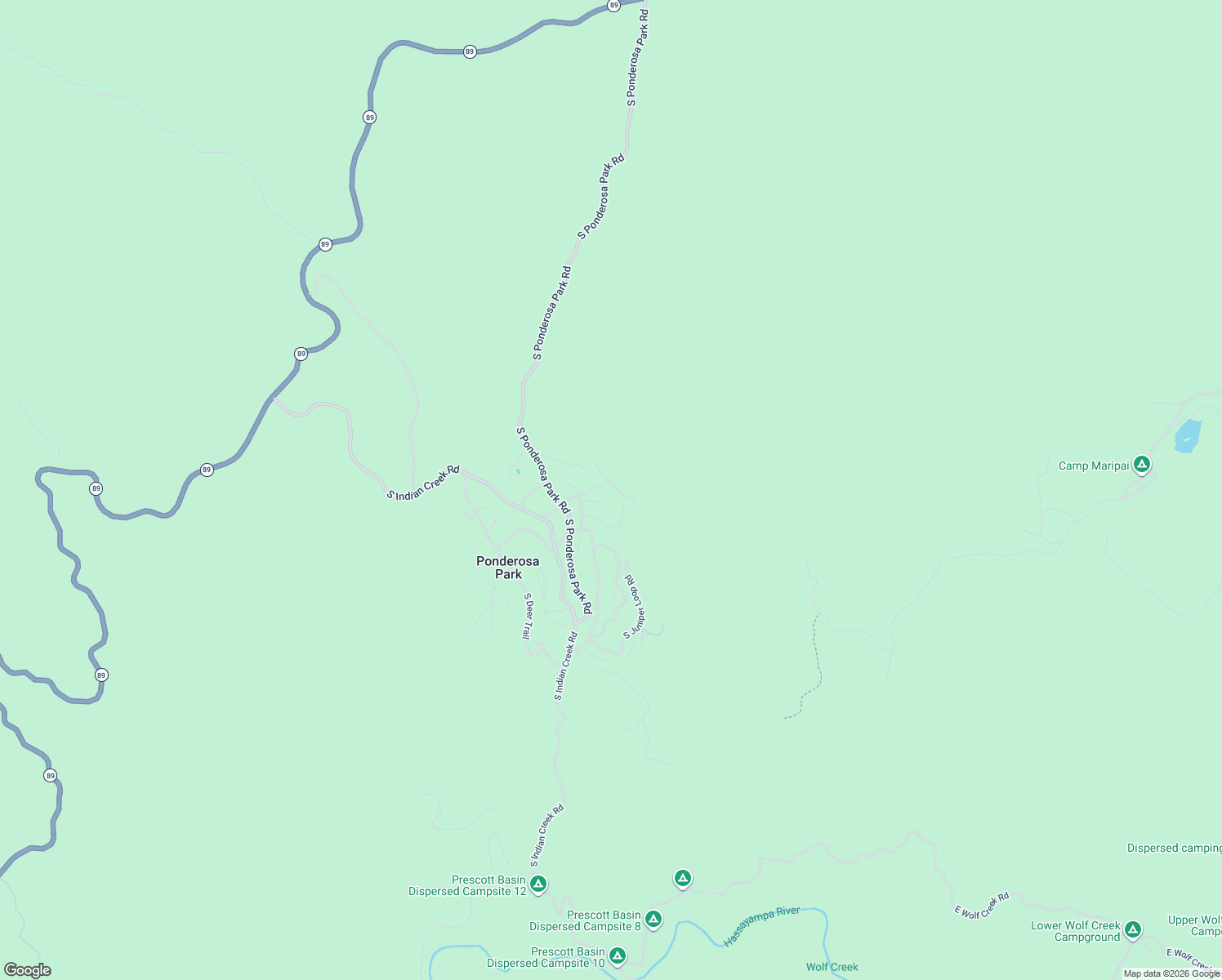 map of restaurants, bars, coffee shops, grocery stores, and more near 4504 South Wilder Road in Prescott