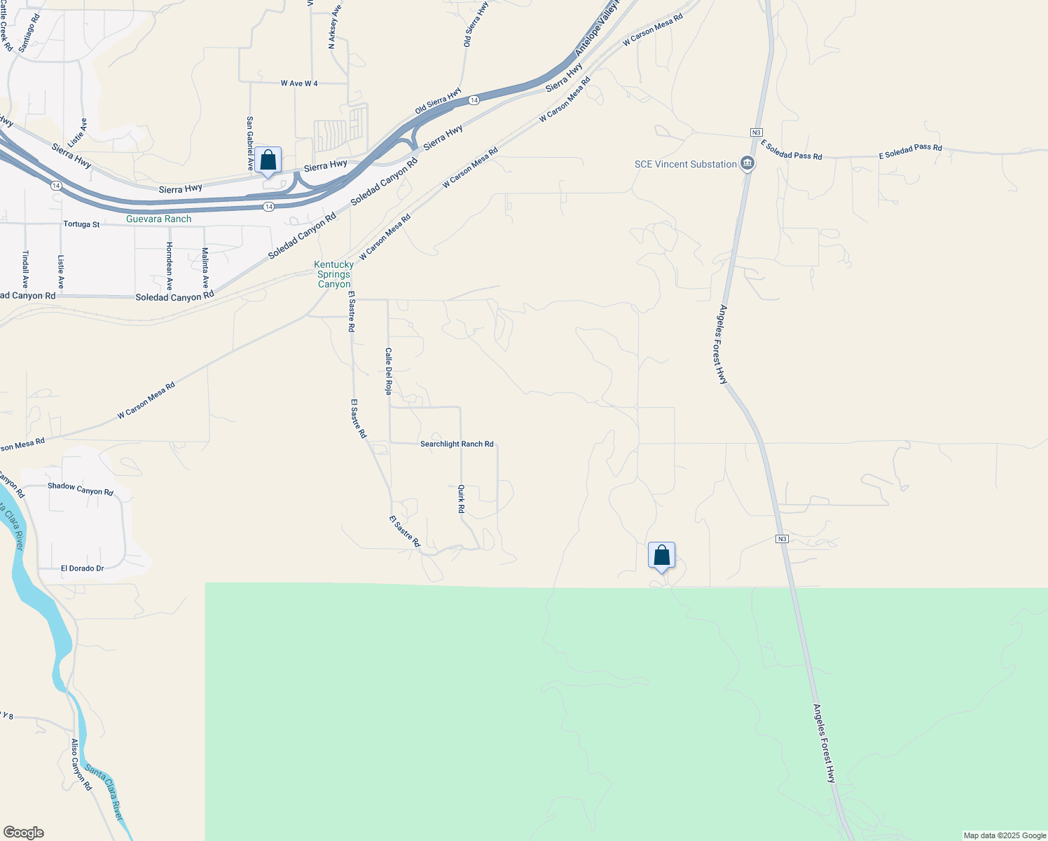 map of restaurants, bars, coffee shops, grocery stores, and more near East Juniper Ridge Lane in Acton